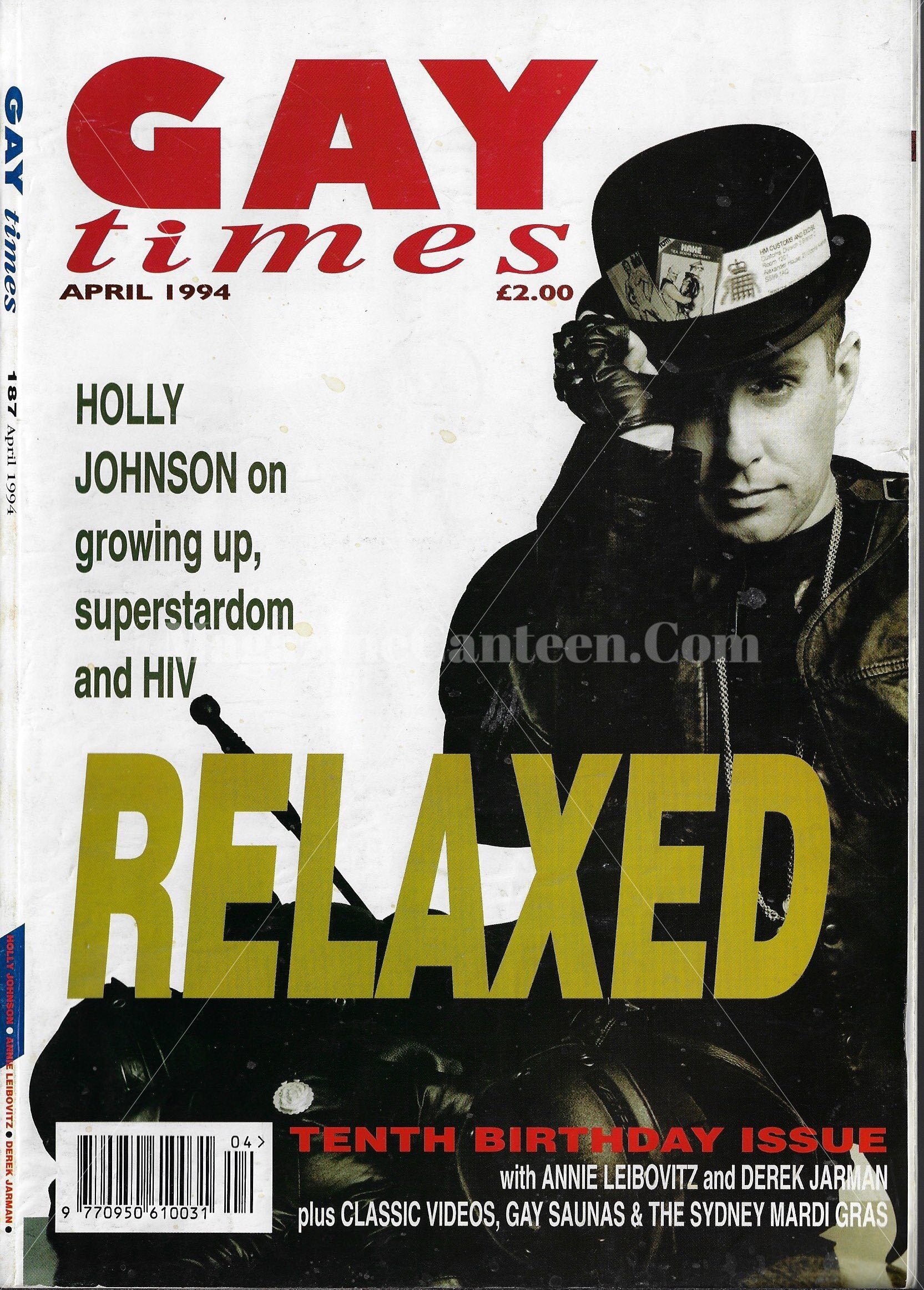 Gay Times Magazine - Holly Johnson
