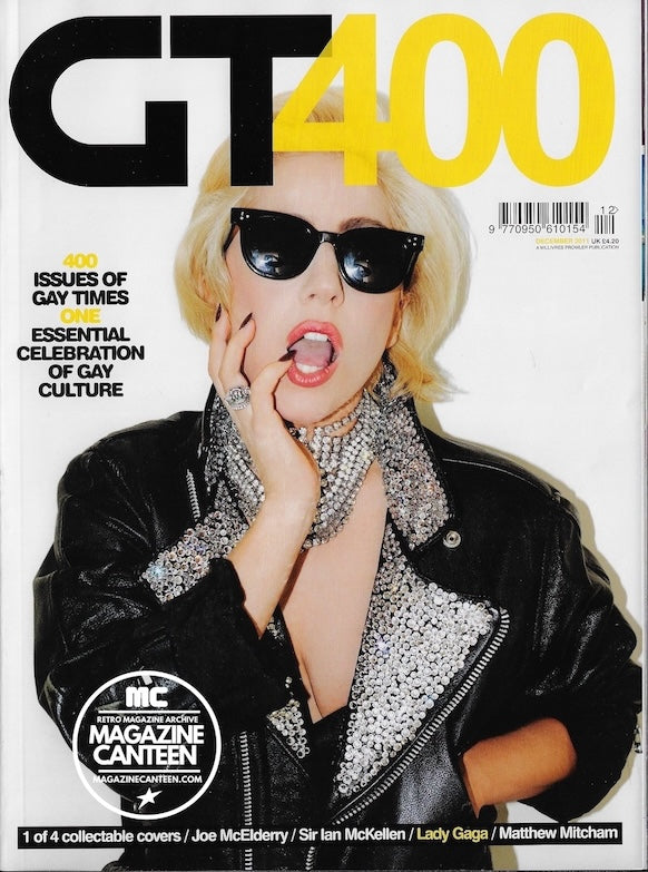 Gay Times Magazine - LADY GAGA Mark Gatiss PAUL O'GRADY