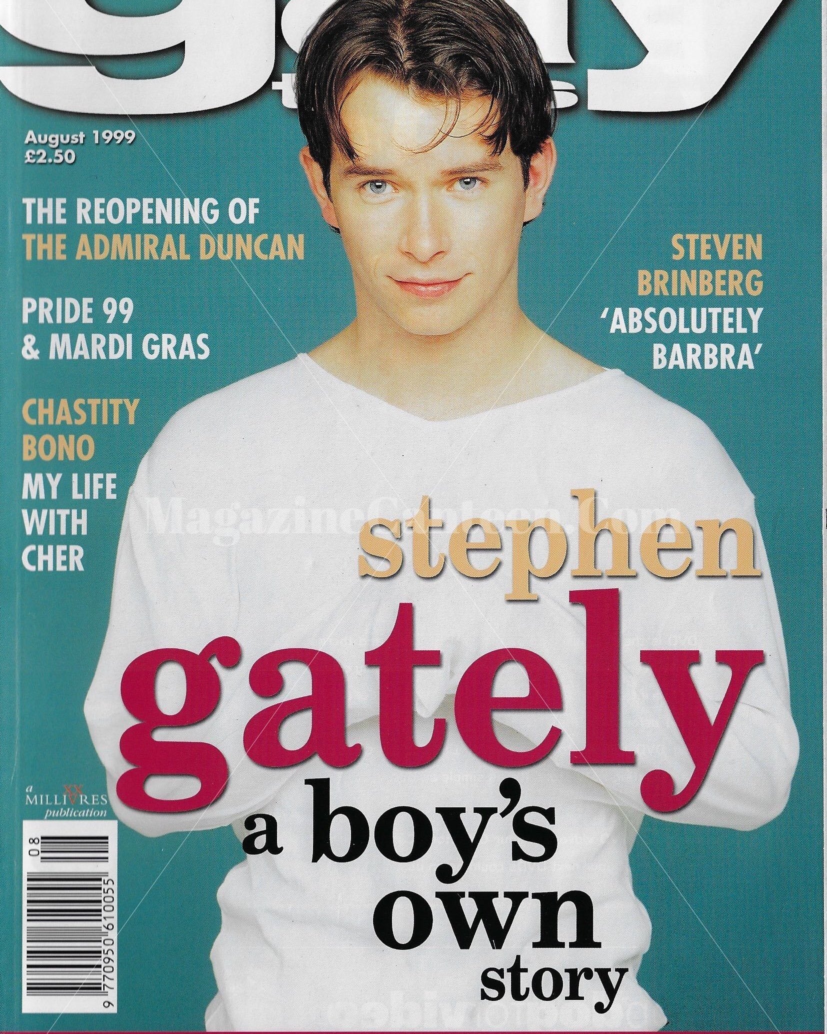 Gay Times Magazine - Stephen Gately Boyzone