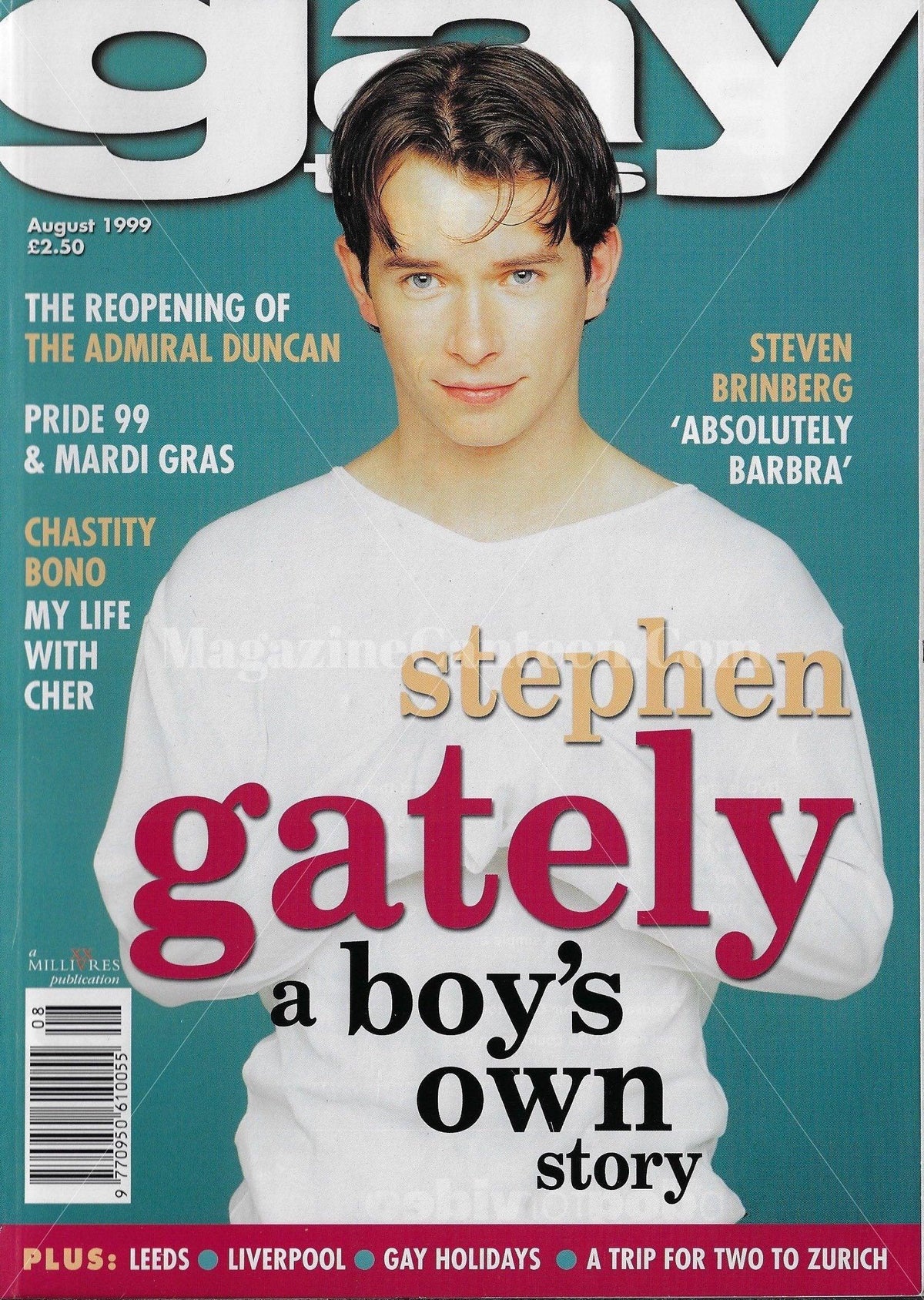 Gay Times Magazine - Stephen Gately Boyzone – magazine canteen Gay Times Magazine - Stephen Gately Boyzone – magazine canteen
