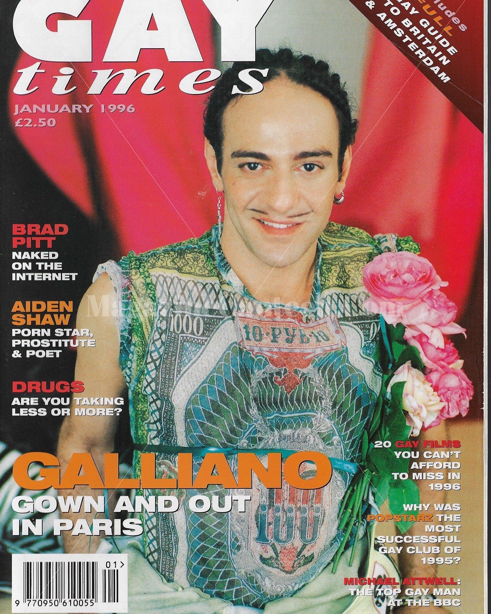 Gay Times Magazine - John Galliano Aiden Shaw