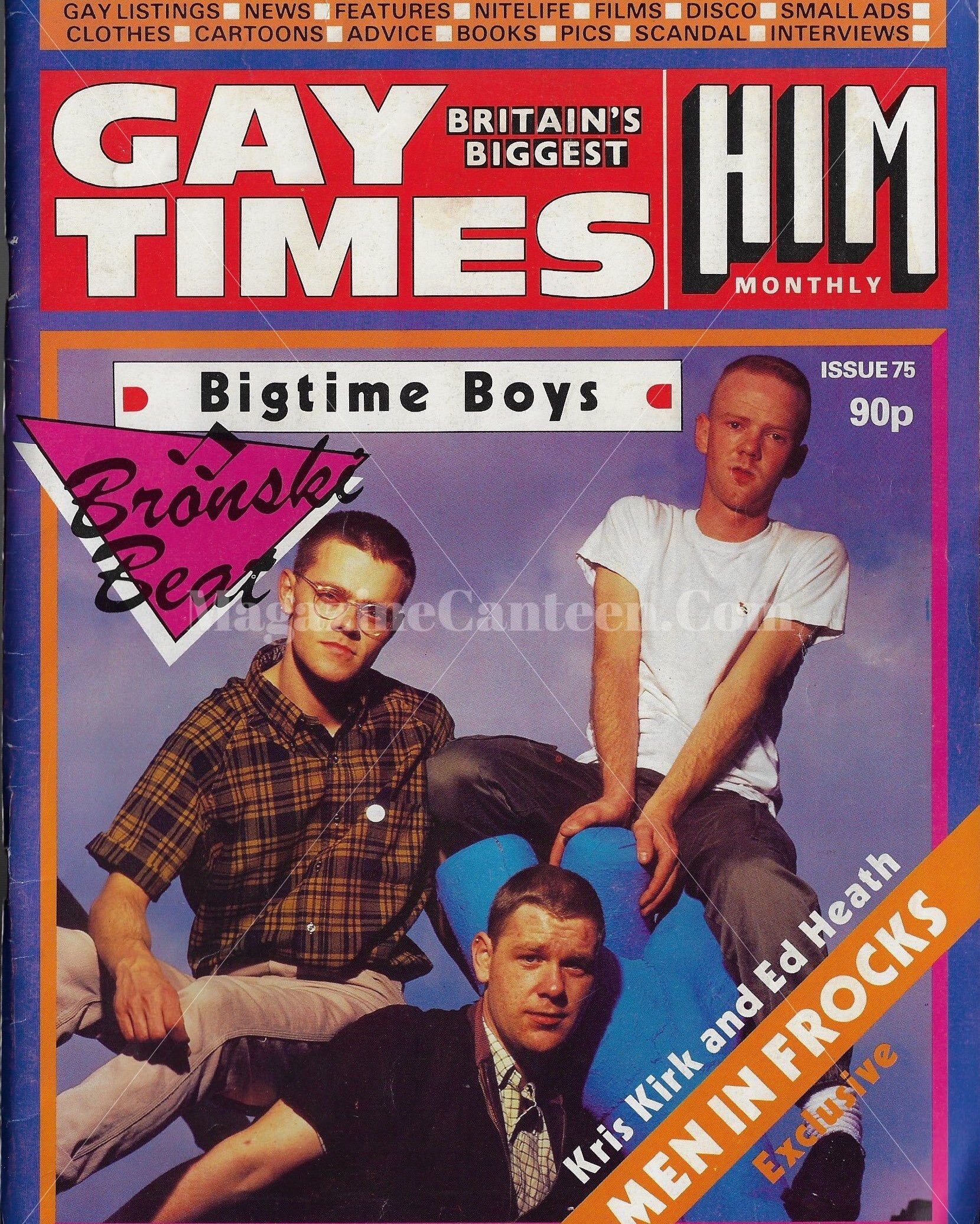 Jimmy Somerville & Bronski Beat Gay Times Magazine