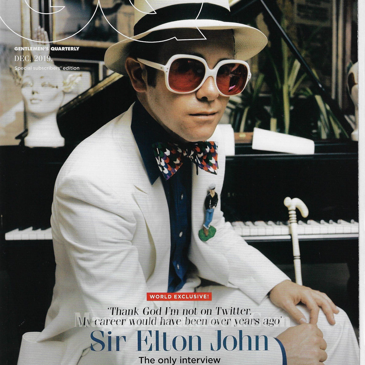 GQ Magazine December 2019 - Elton John – magazine canteen