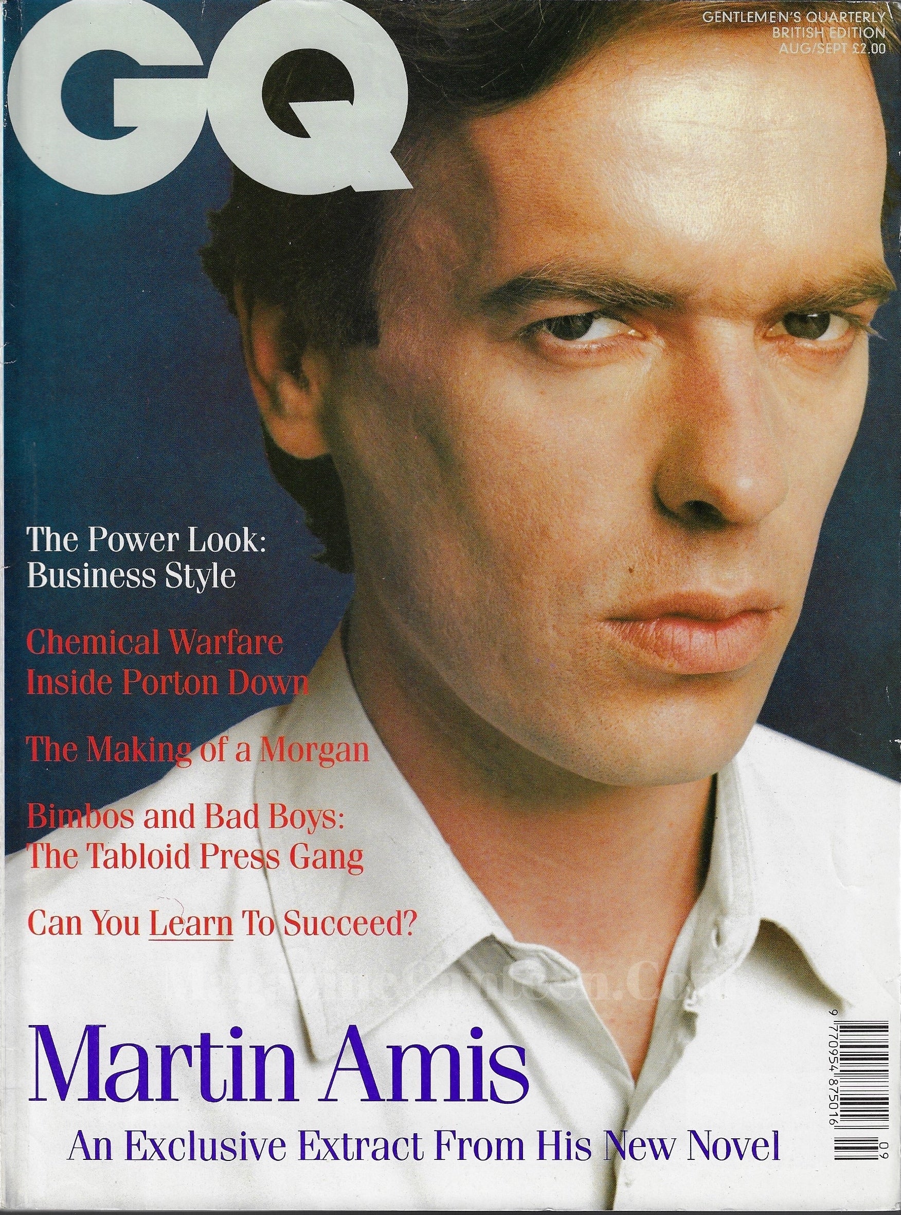 GQ Magazine August 1989 - Martin Amis