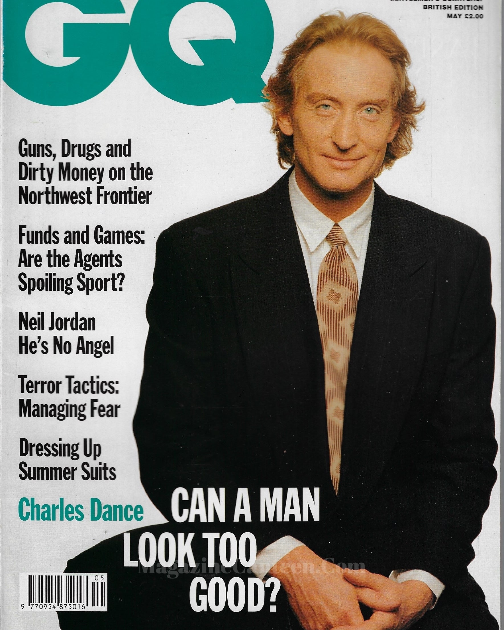 GQ Magazine May 1990 - Charles Dance