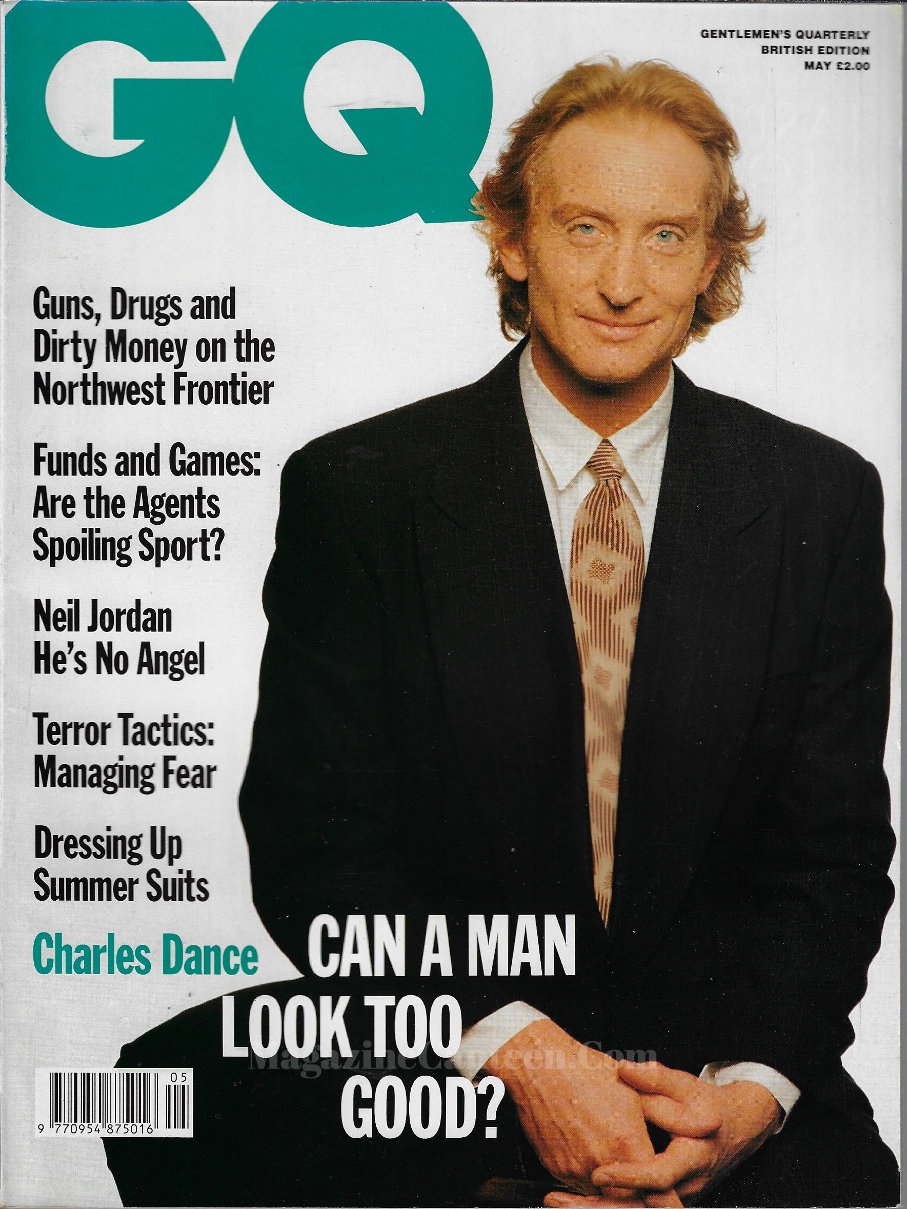 GQ Magazine May 1990 - Charles Dance