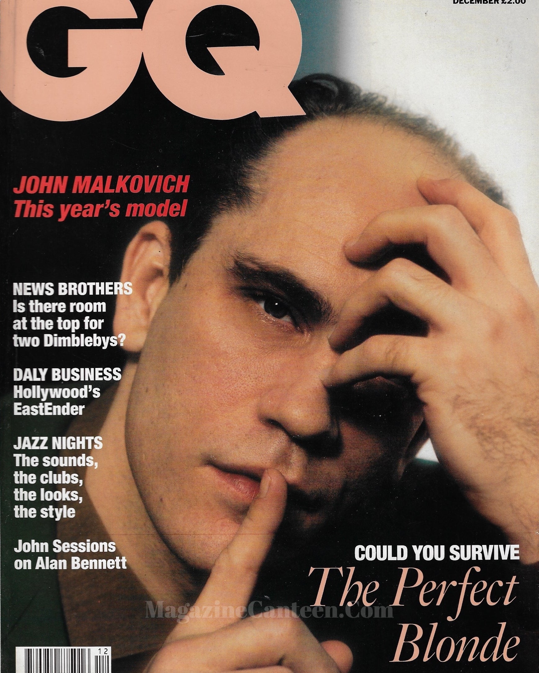 GQ Magazine December 1990 - John Malkovich