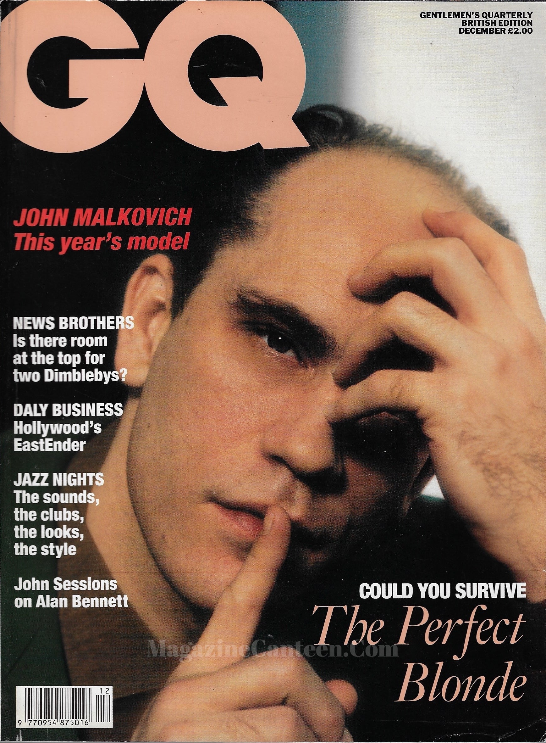 GQ Magazine December 1990 - John Malkovich