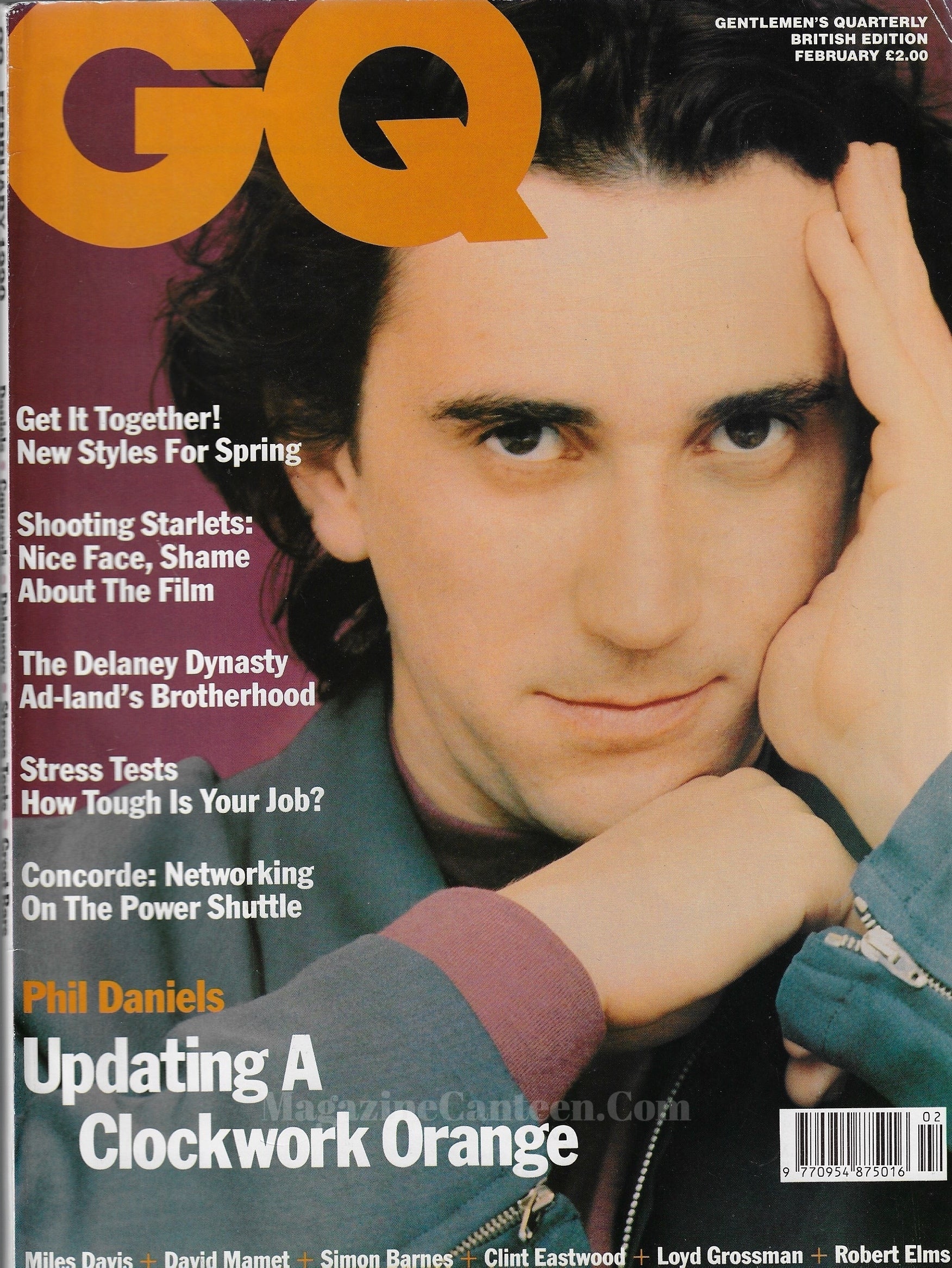 GQ Magazine February 1990 - Phil Daniels