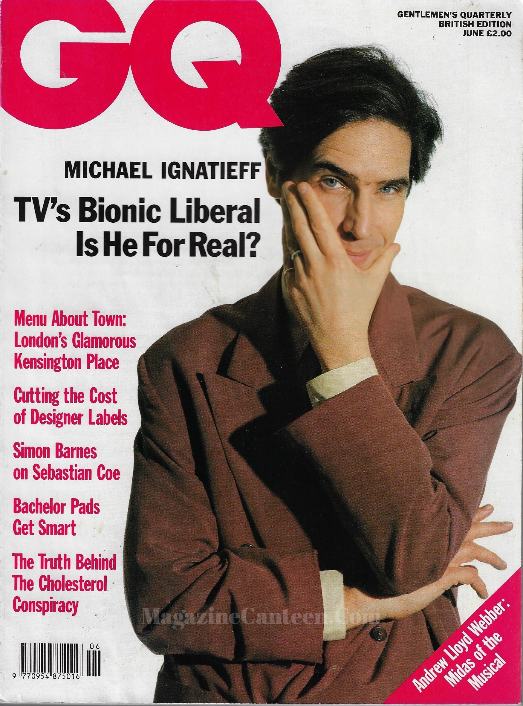 GQ Magazine June 1990 - Michael Ignatieff