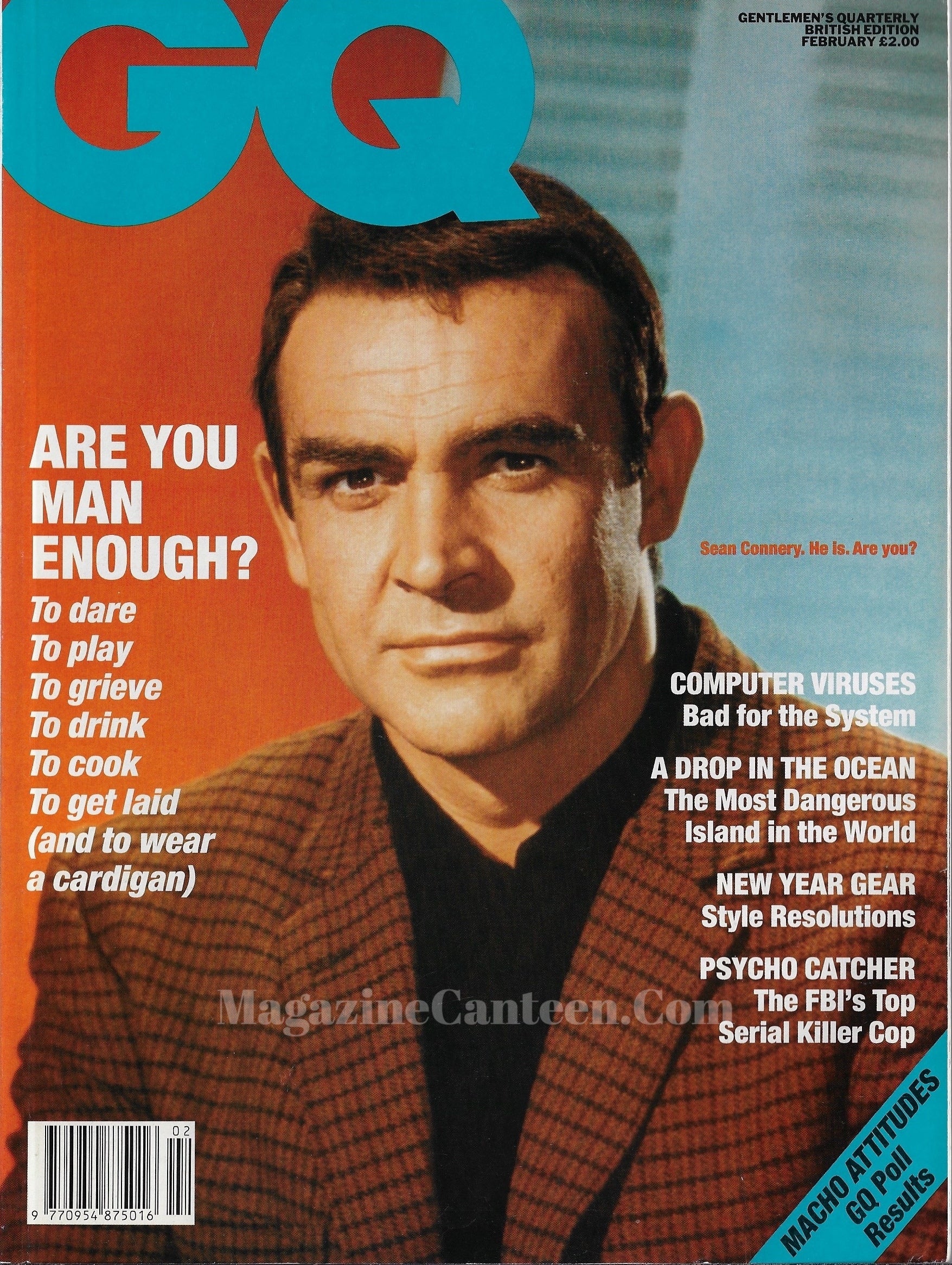 GQ Magazine February 1991 - Sean Connery