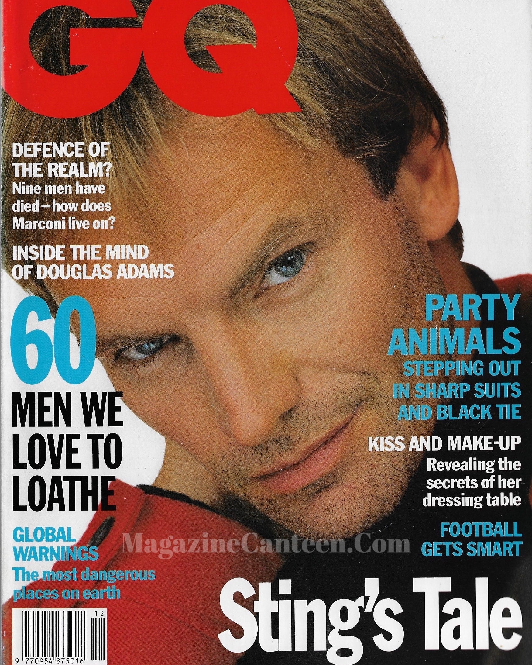 GQ Magazine December 1991 - Sting