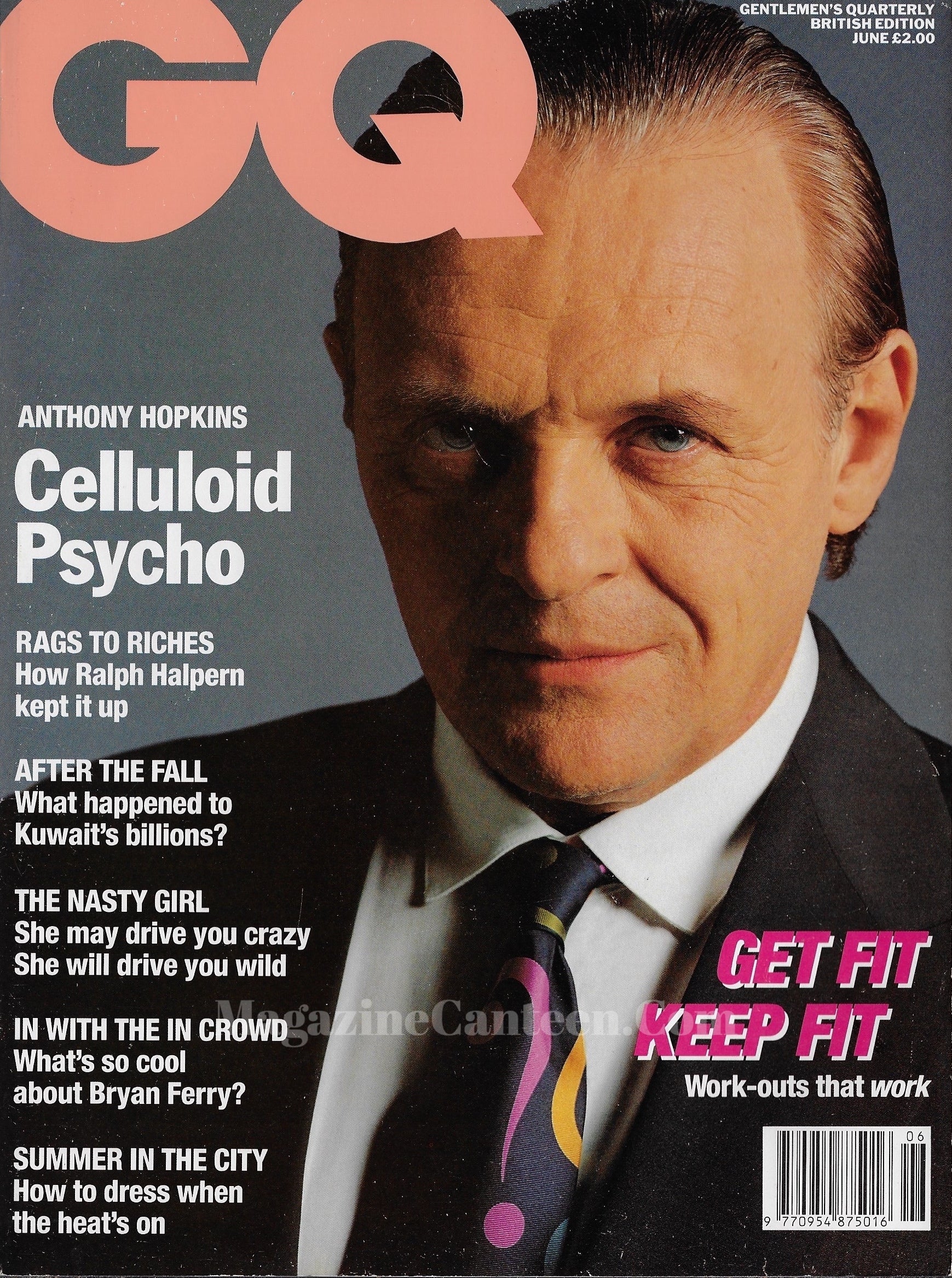 GQ Magazine June 1991 - Anthony Hopkins