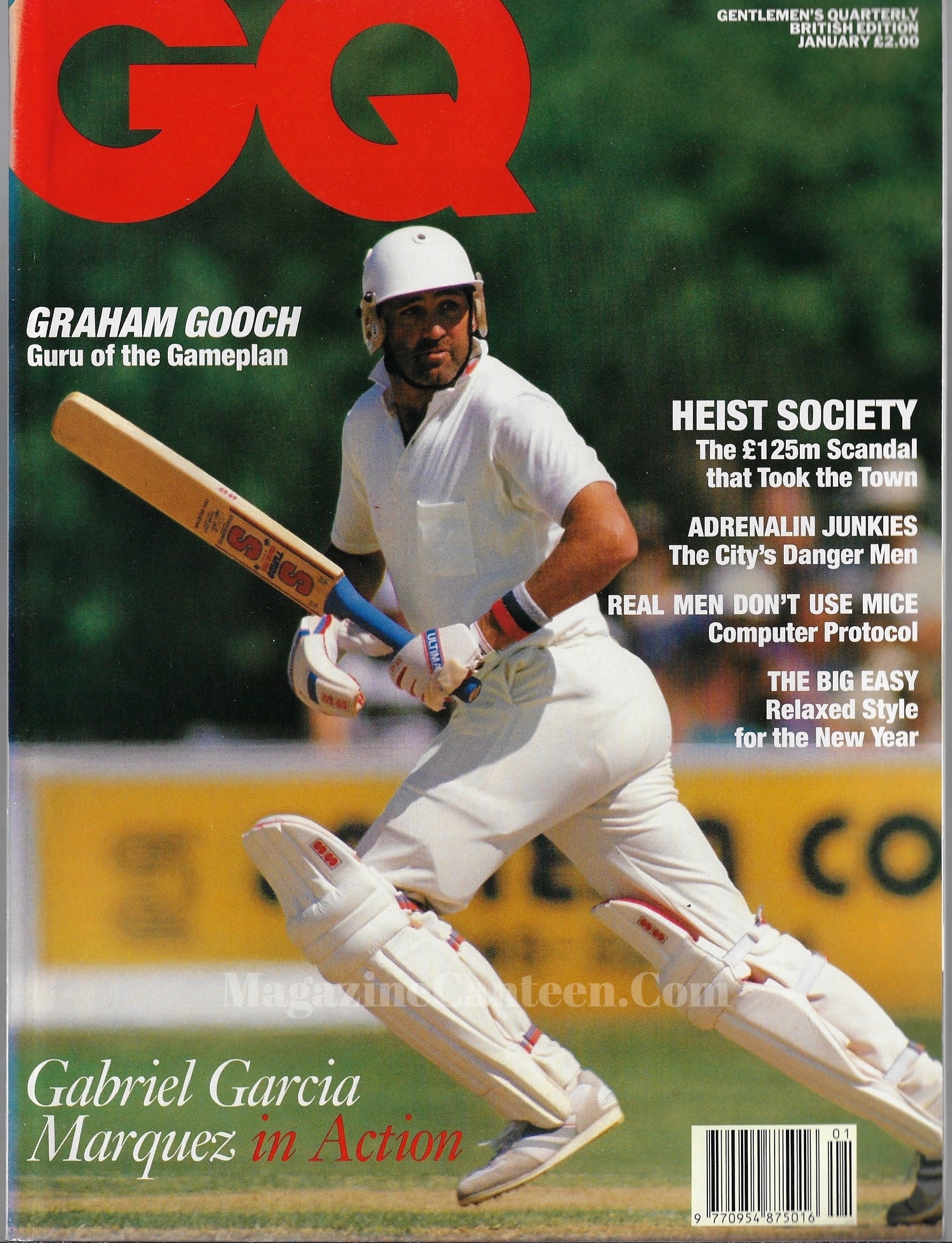 GQ Magazine January 1991 - Graham Gooch