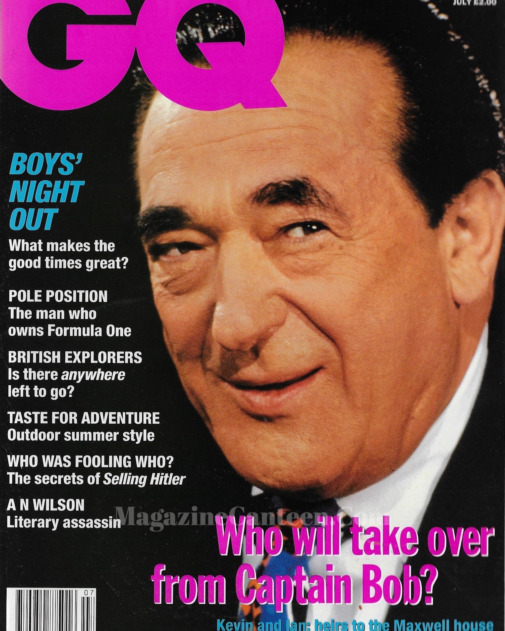 GQ Magazine July 1991 - Robert Maxwell