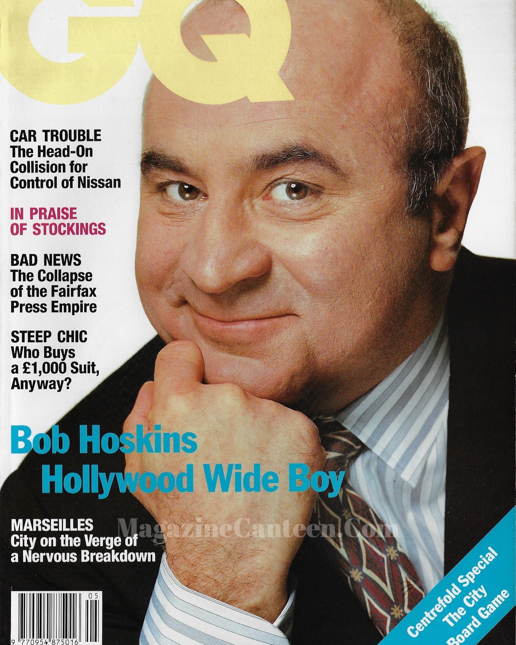 GQ Magazine May 1991 - Bob Hoskins