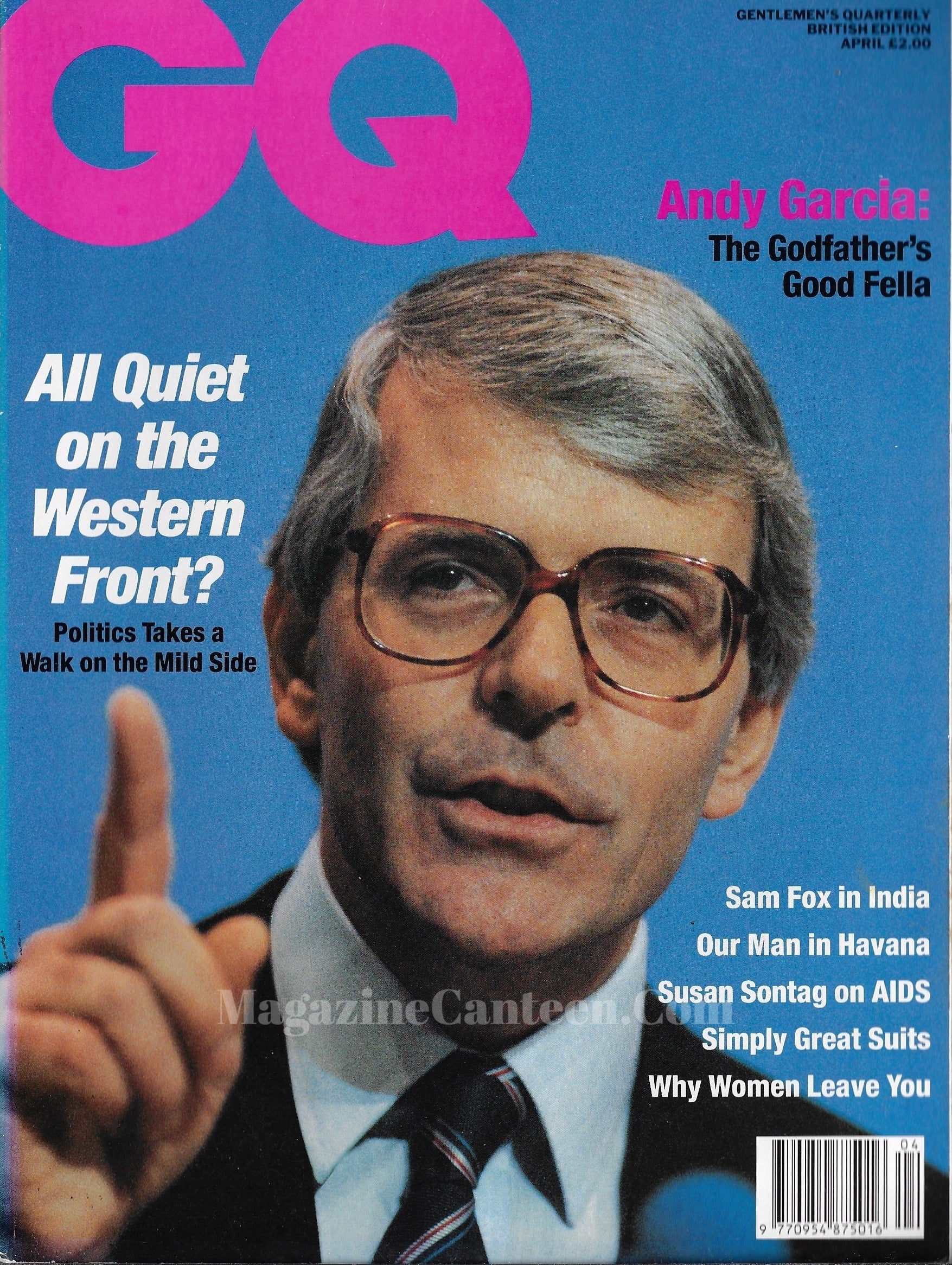 GQ Magazine April 1991 - John Major