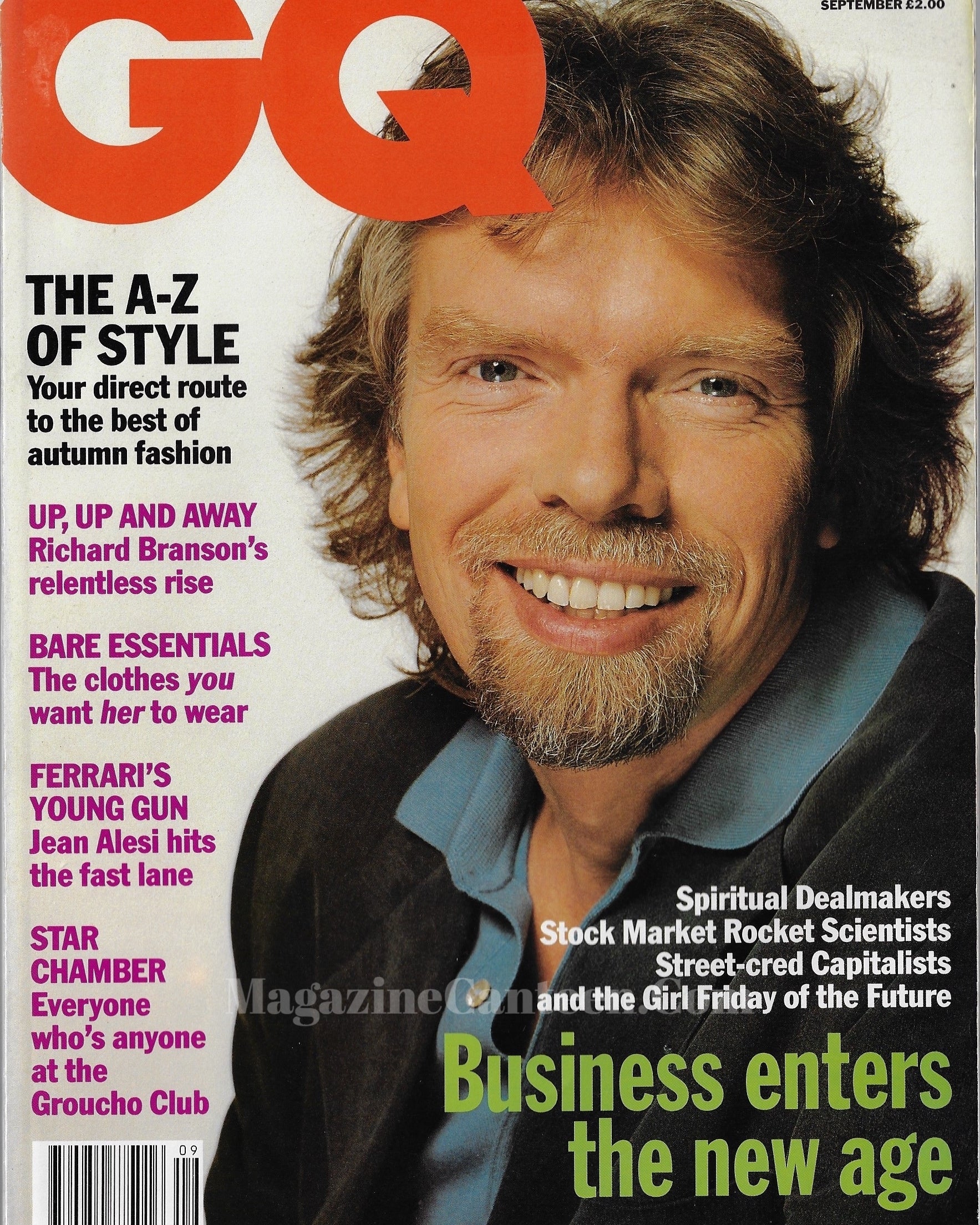 GQ Magazine September 1991 - Richard Branson