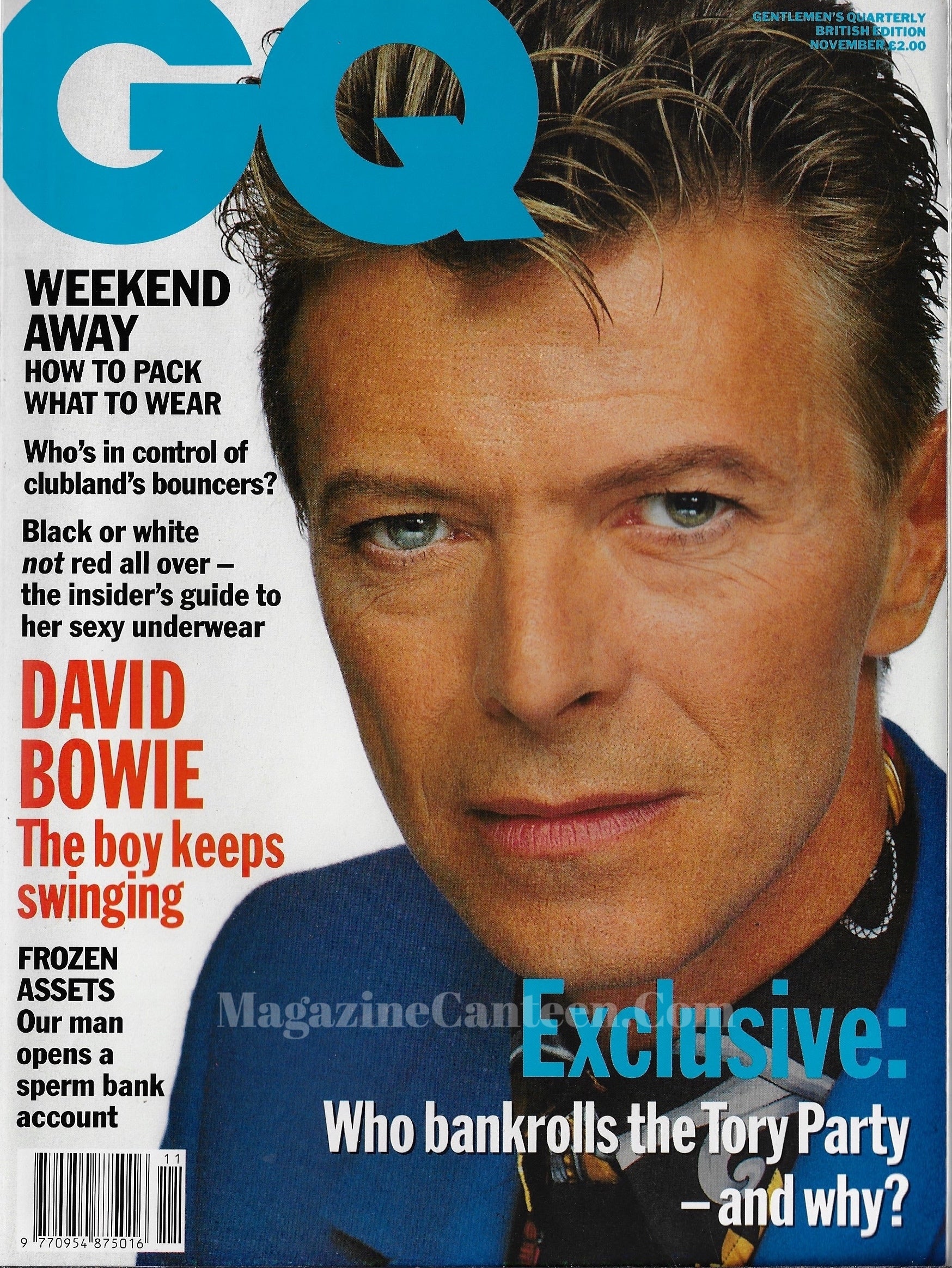 GQ Magazine November 1991 - David Bowie