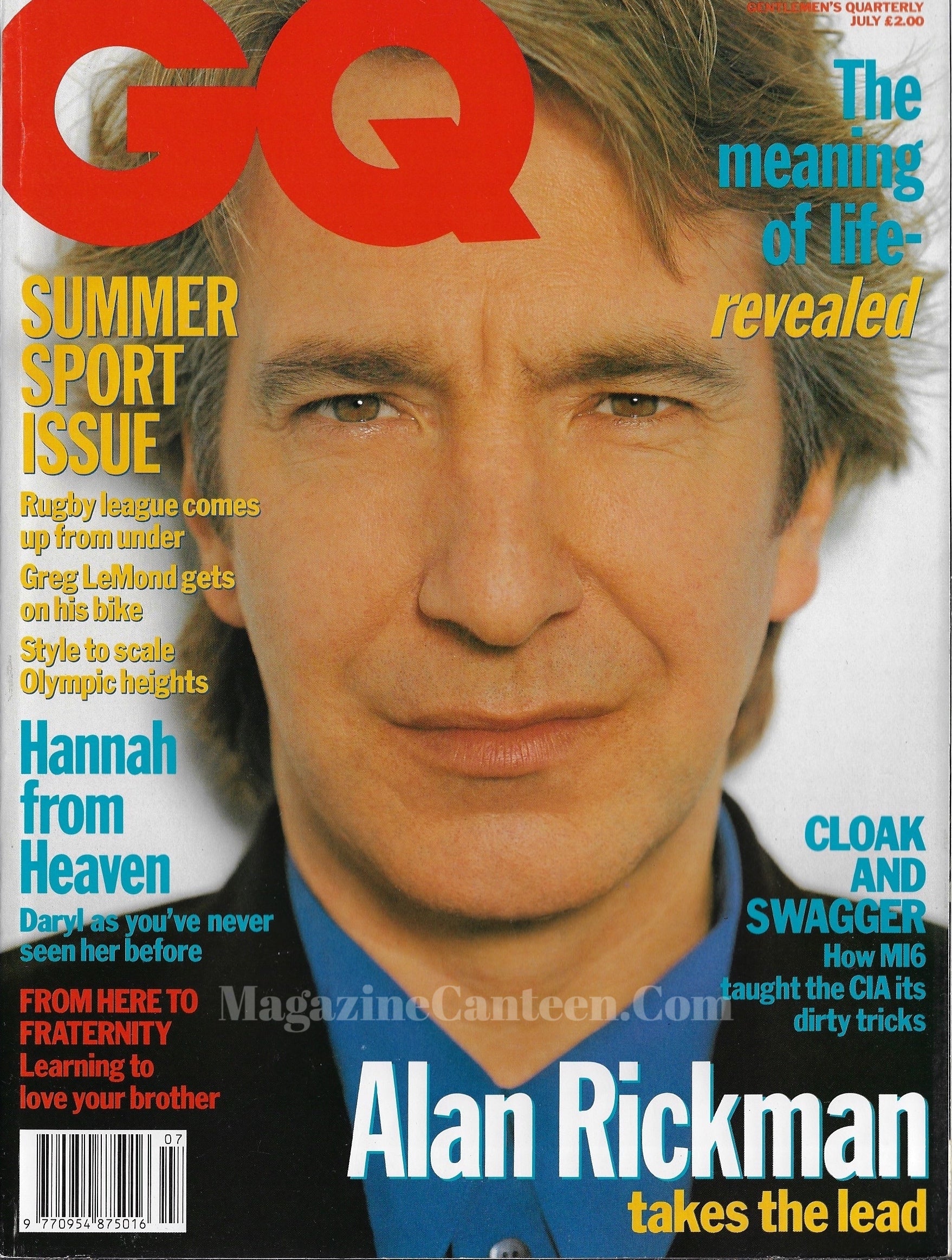 GQ Magazine July 1992 - Alan Rickman