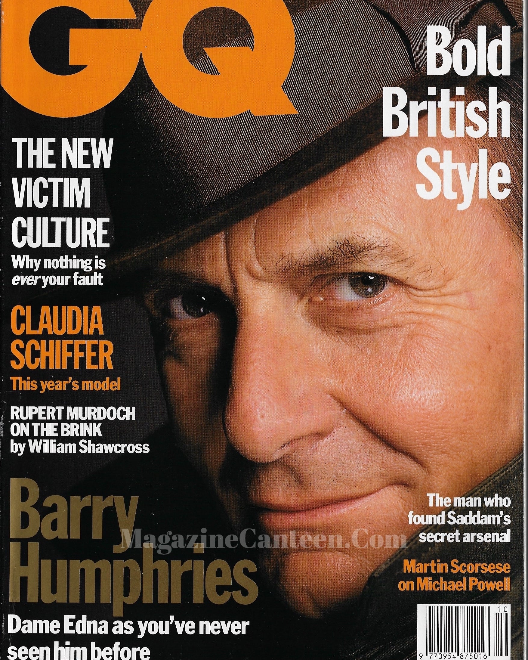 GQ Magazine October 1992 - Barry Humphries