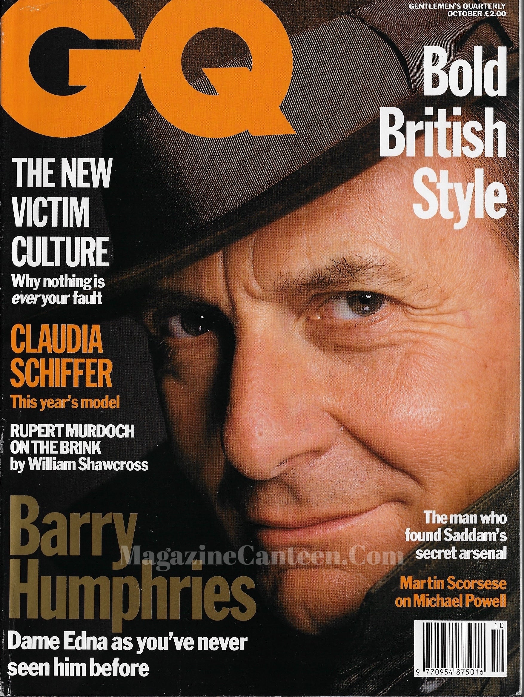 GQ Magazine October 1992 - Barry Humphries