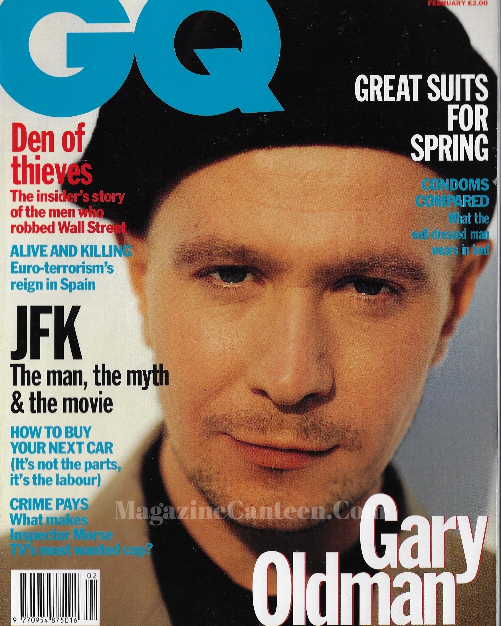 GQ Magazine February 1992 - Gary Oldman