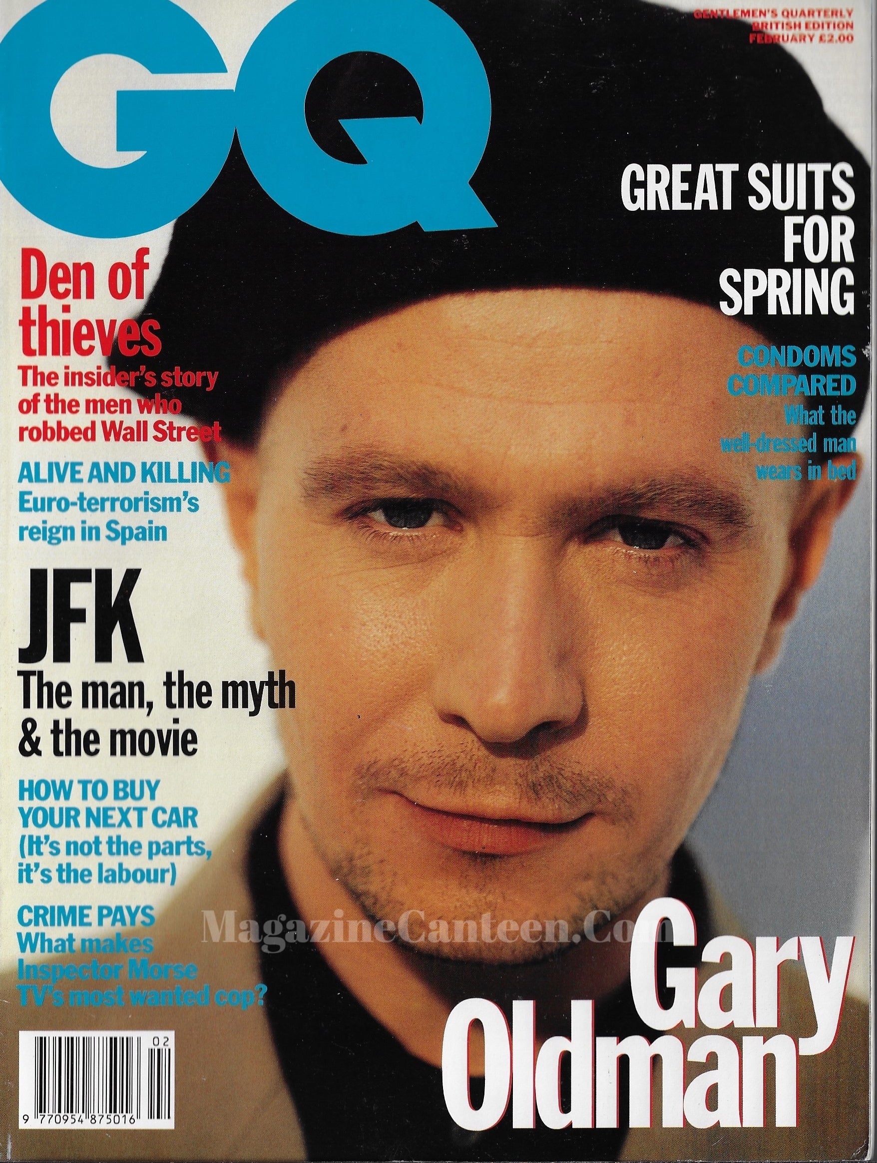 GQ Magazine February 1992 - Gary Oldman