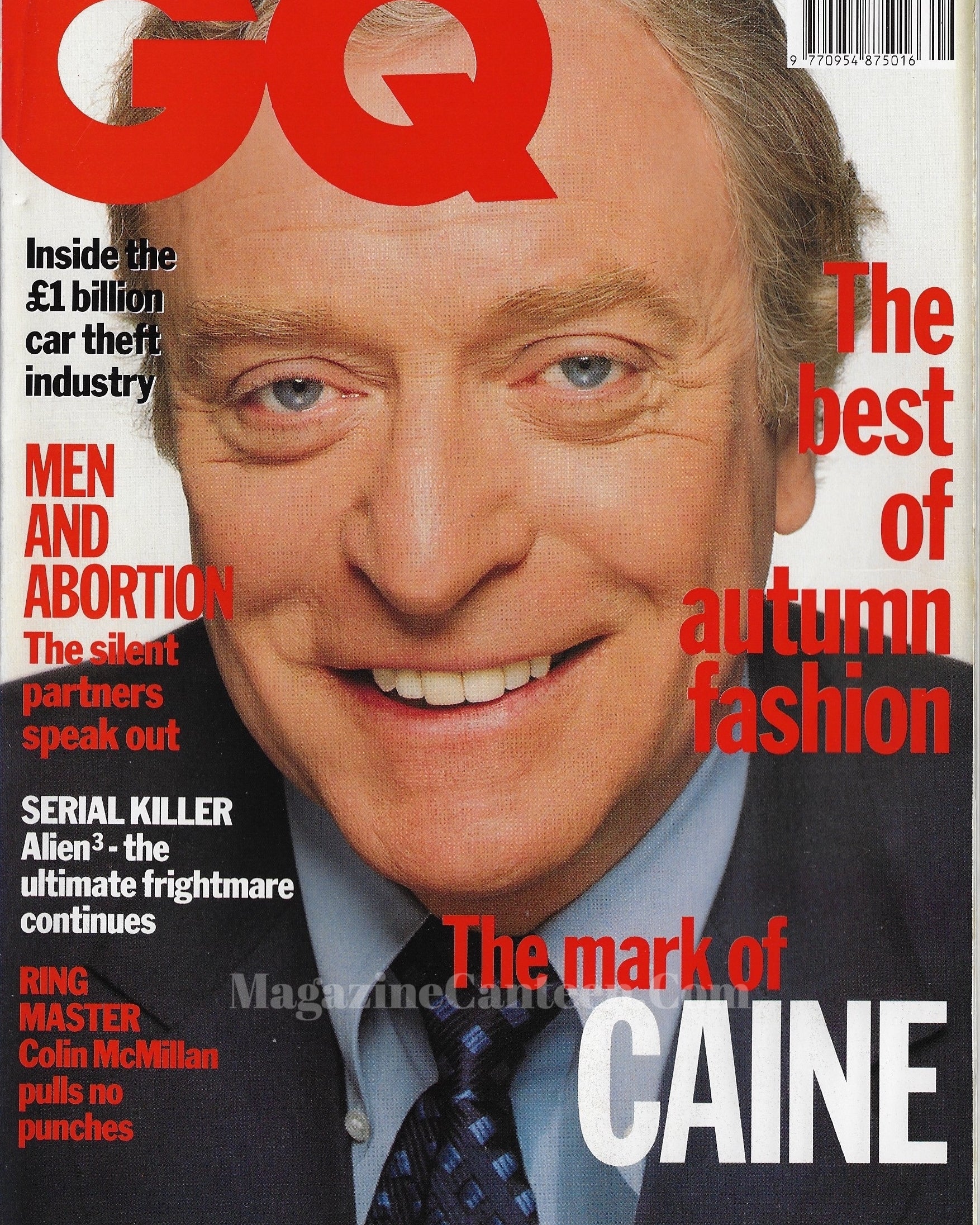 GQ Magazine September 1992 - Michael Caine
