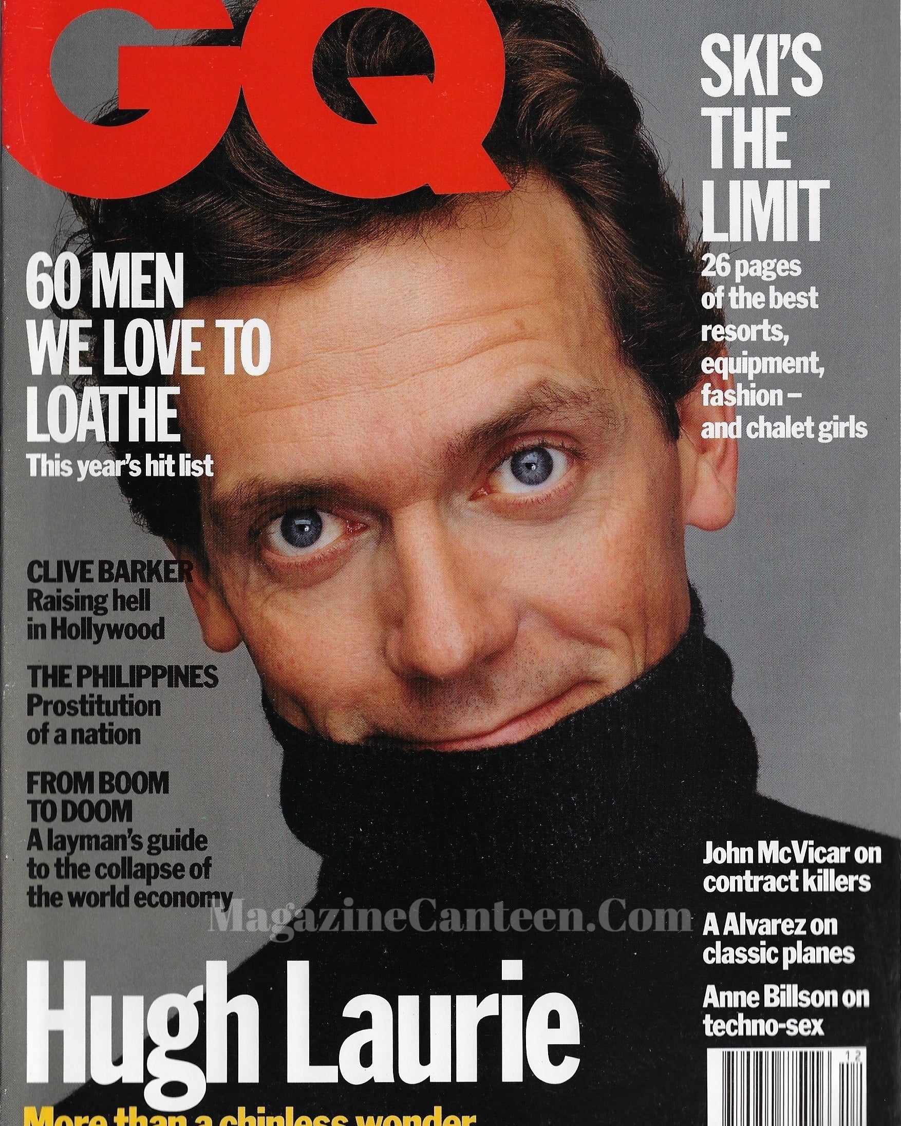 GQ Magazine December 1992 - Hugh Laurie