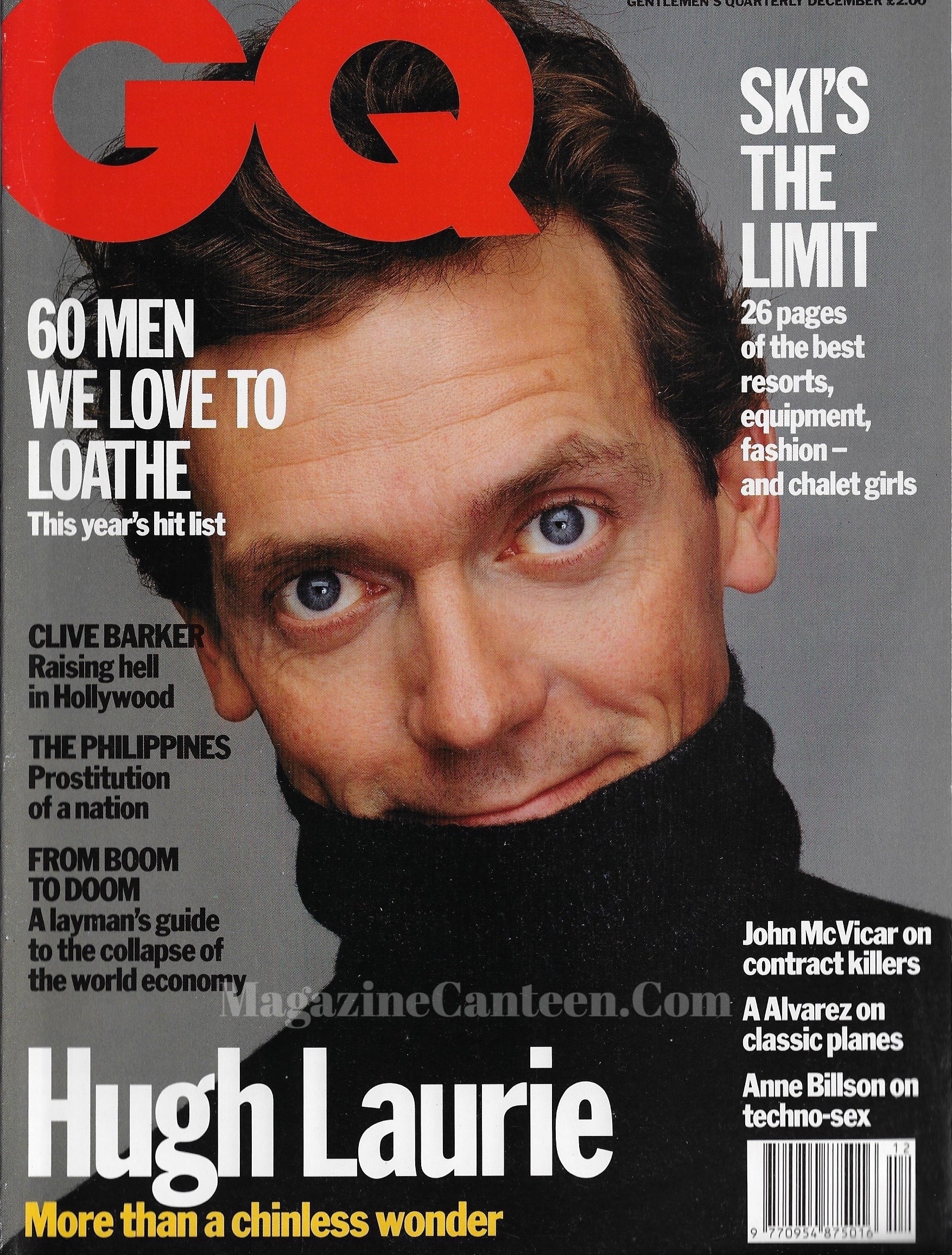 GQ Magazine December 1992 - Hugh Laurie