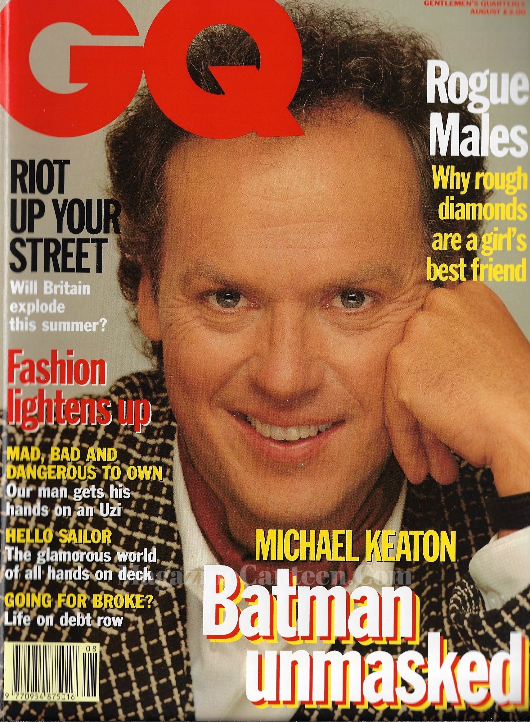 GQ Magazine August 1992 - Michael Keaton