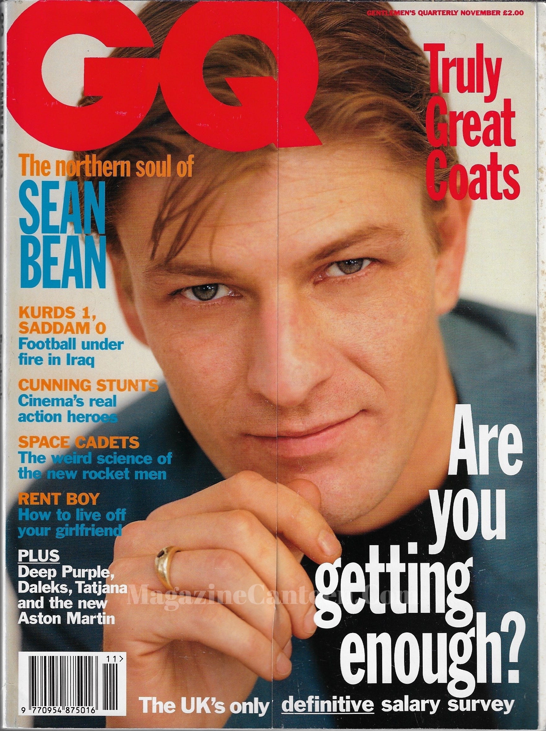 GQ Magazine November 1993 - Sean Bean