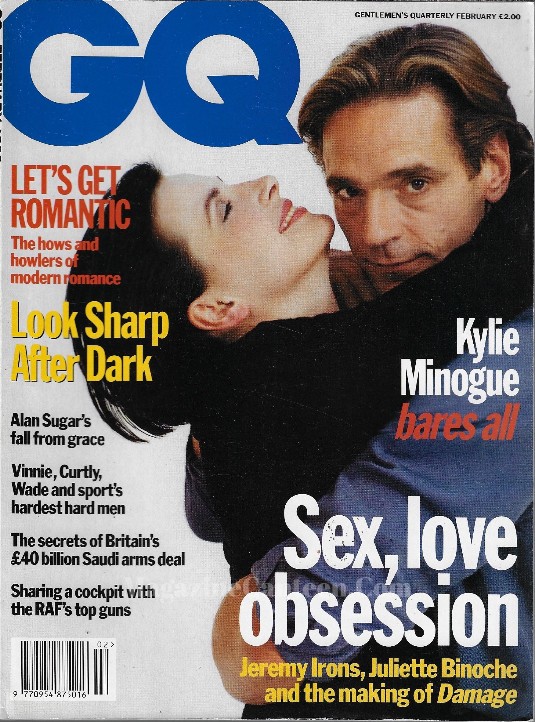 GQ Magazine February 1993 - Jeremy Irons