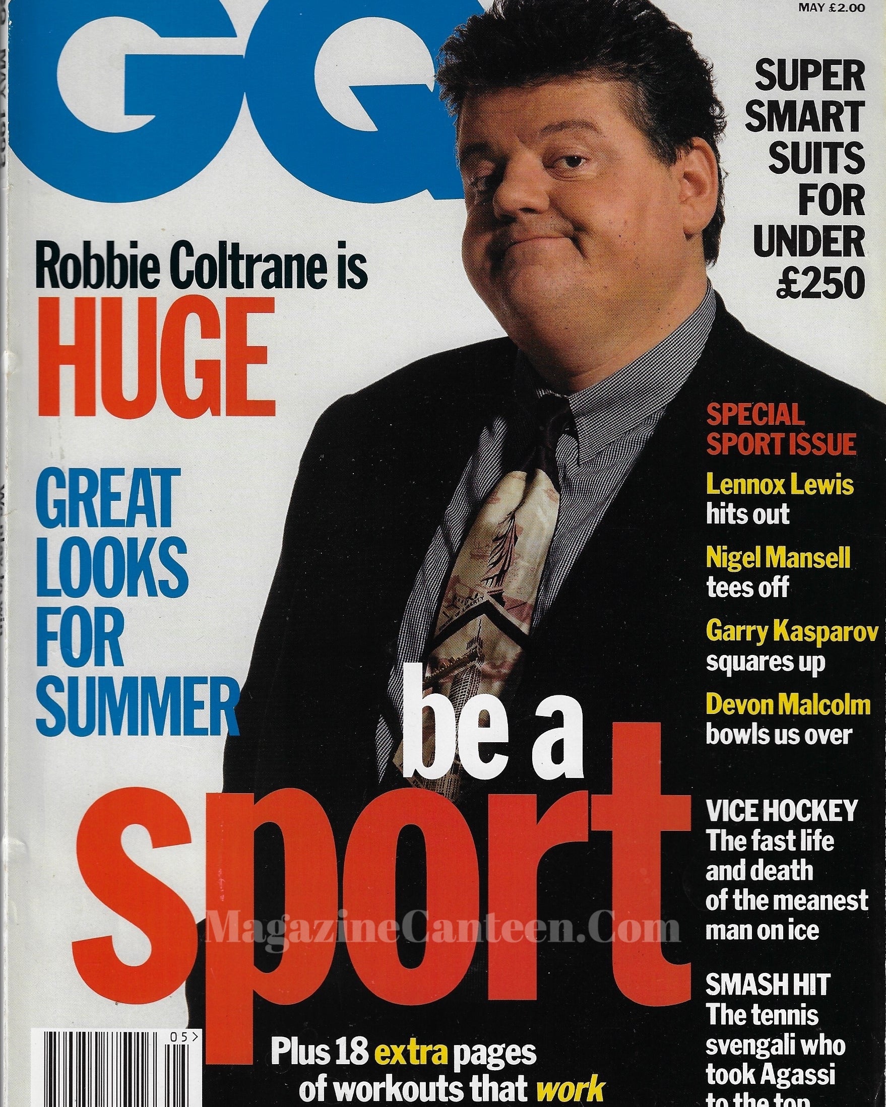 GQ Magazine May 1993 - Robbie Coltrane