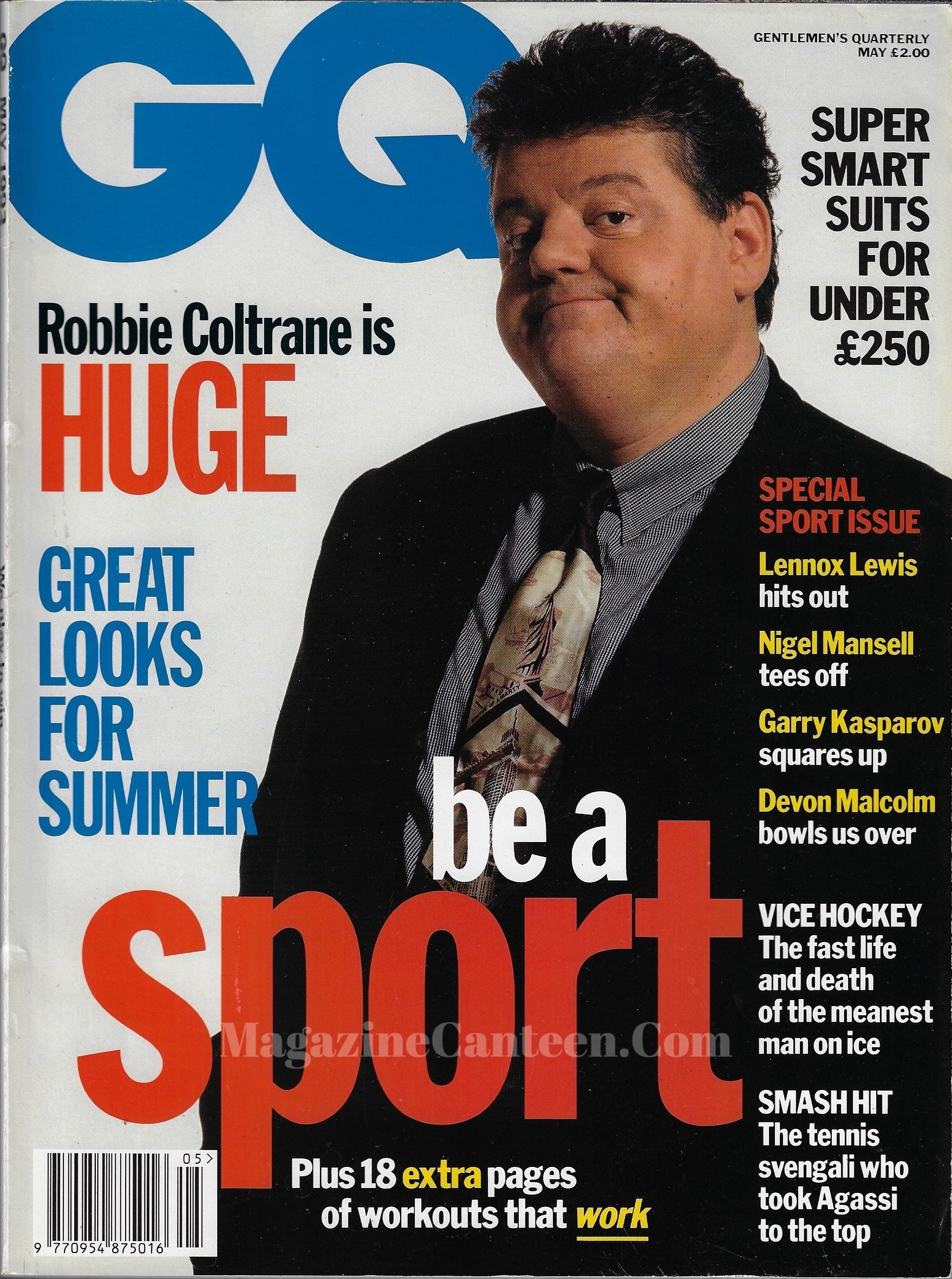 GQ Magazine May 1993 - Robbie Coltrane