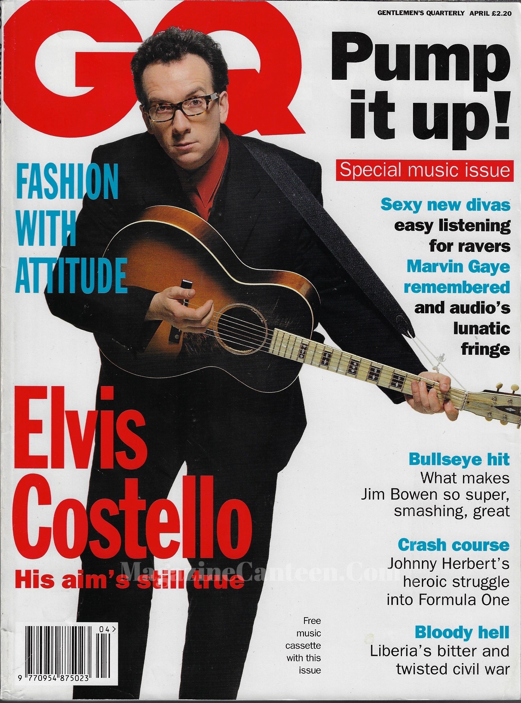 GQ Magazine April 1994 - Elvis Costello