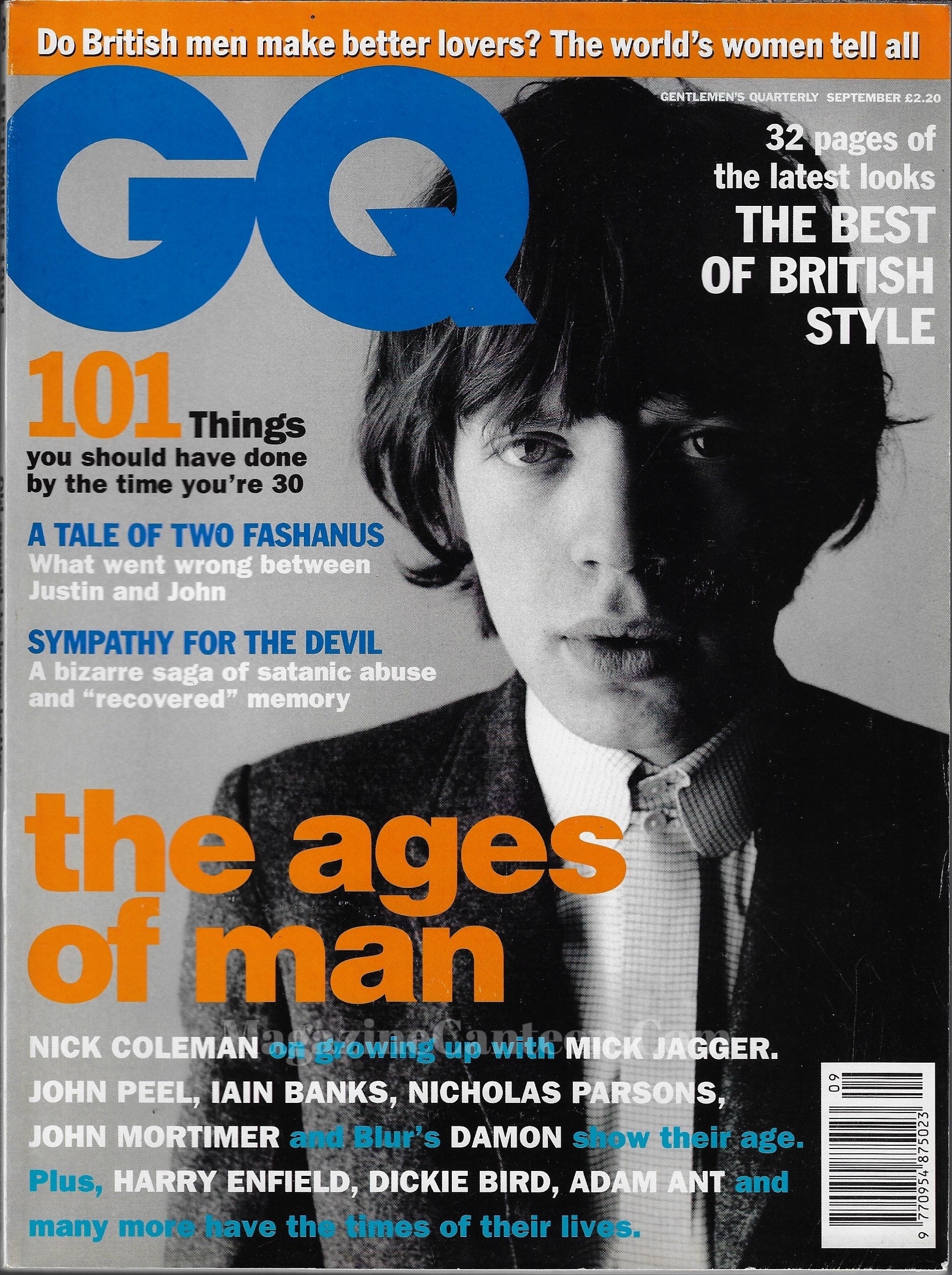 GQ Magazine September 1994 - Mick Jagger