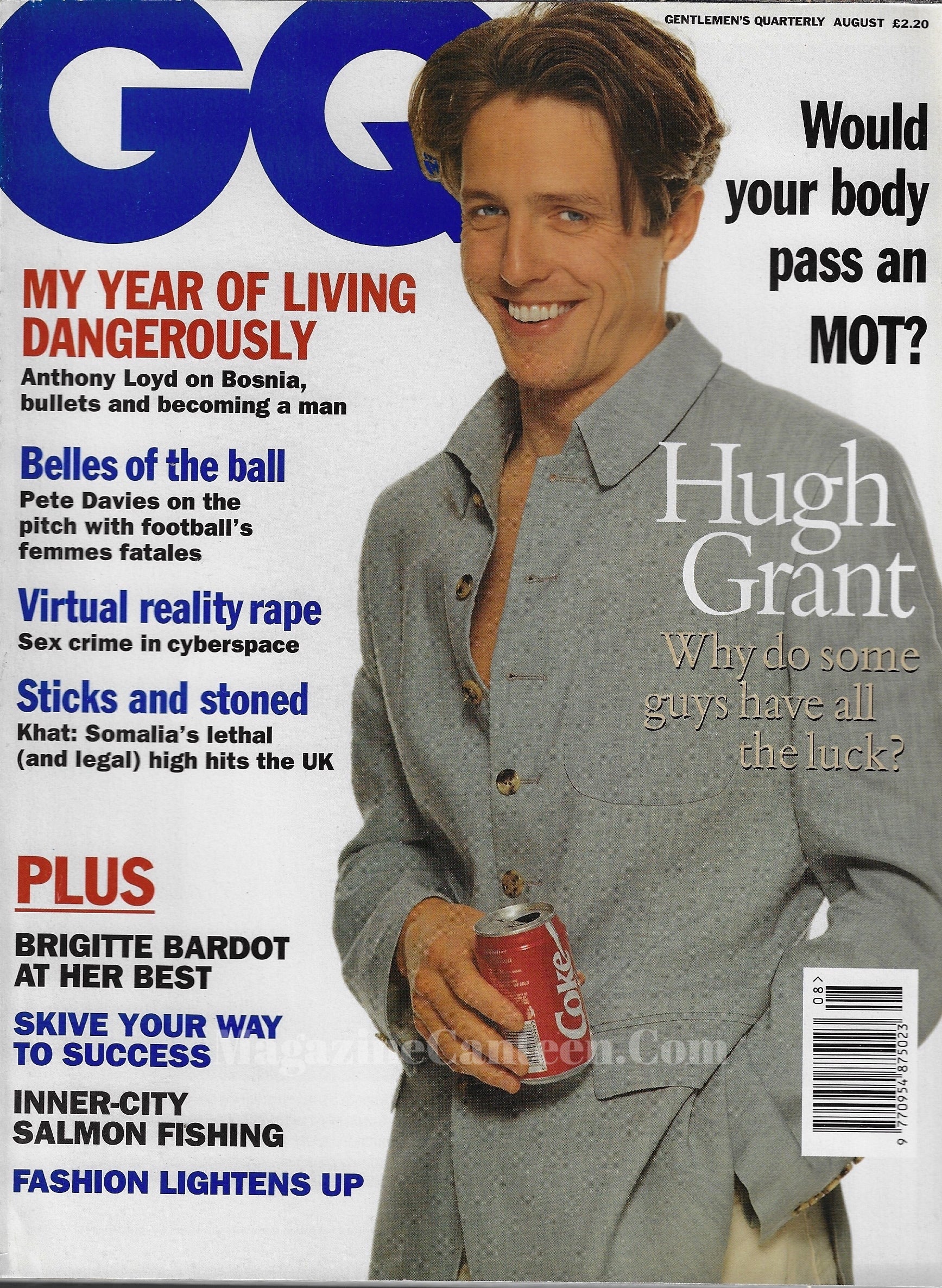 GQ Magazine August 1994 - Hugh Grant