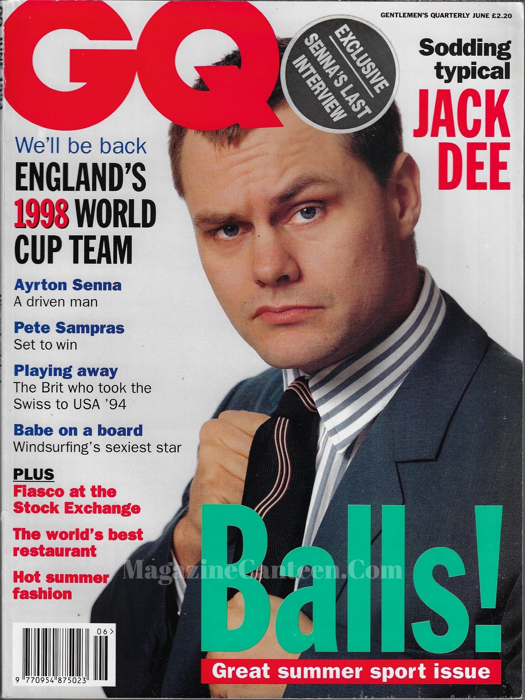 GQ Magazine June 1994 - Jack Dee