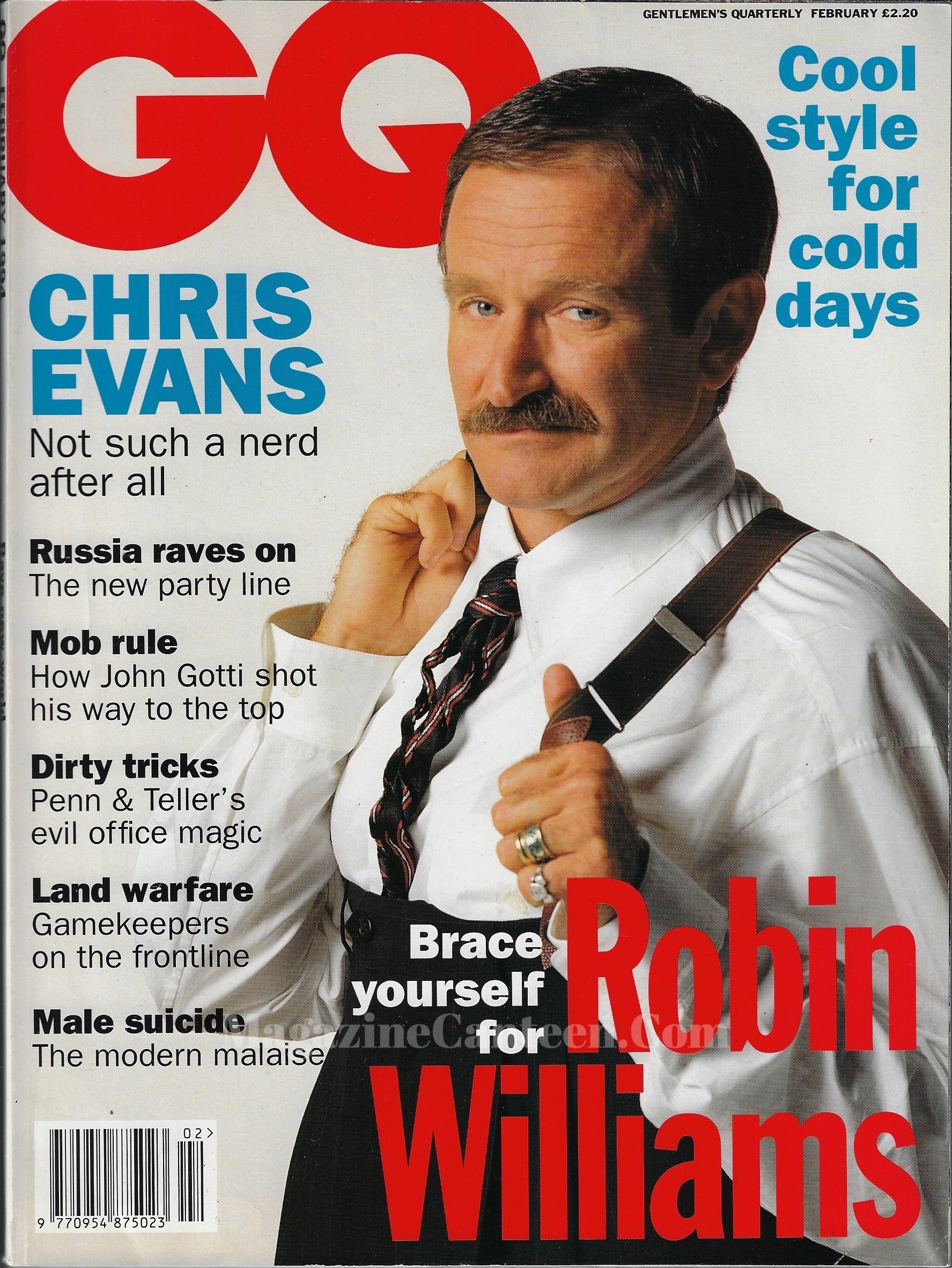 GQ Magazine February 1994 - Robin Williams