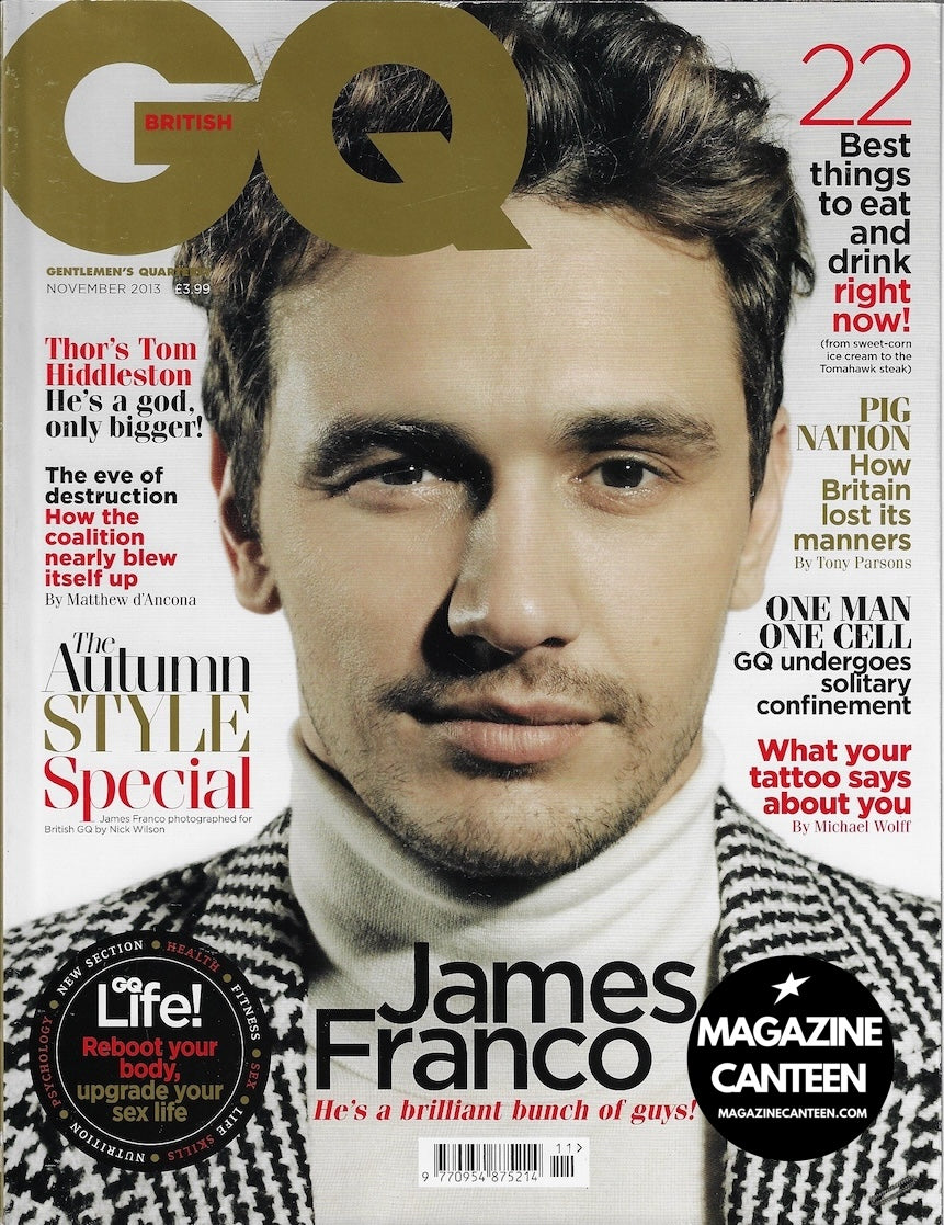 GQ Magazine November 2013 - James Franco Tom Hiddleston