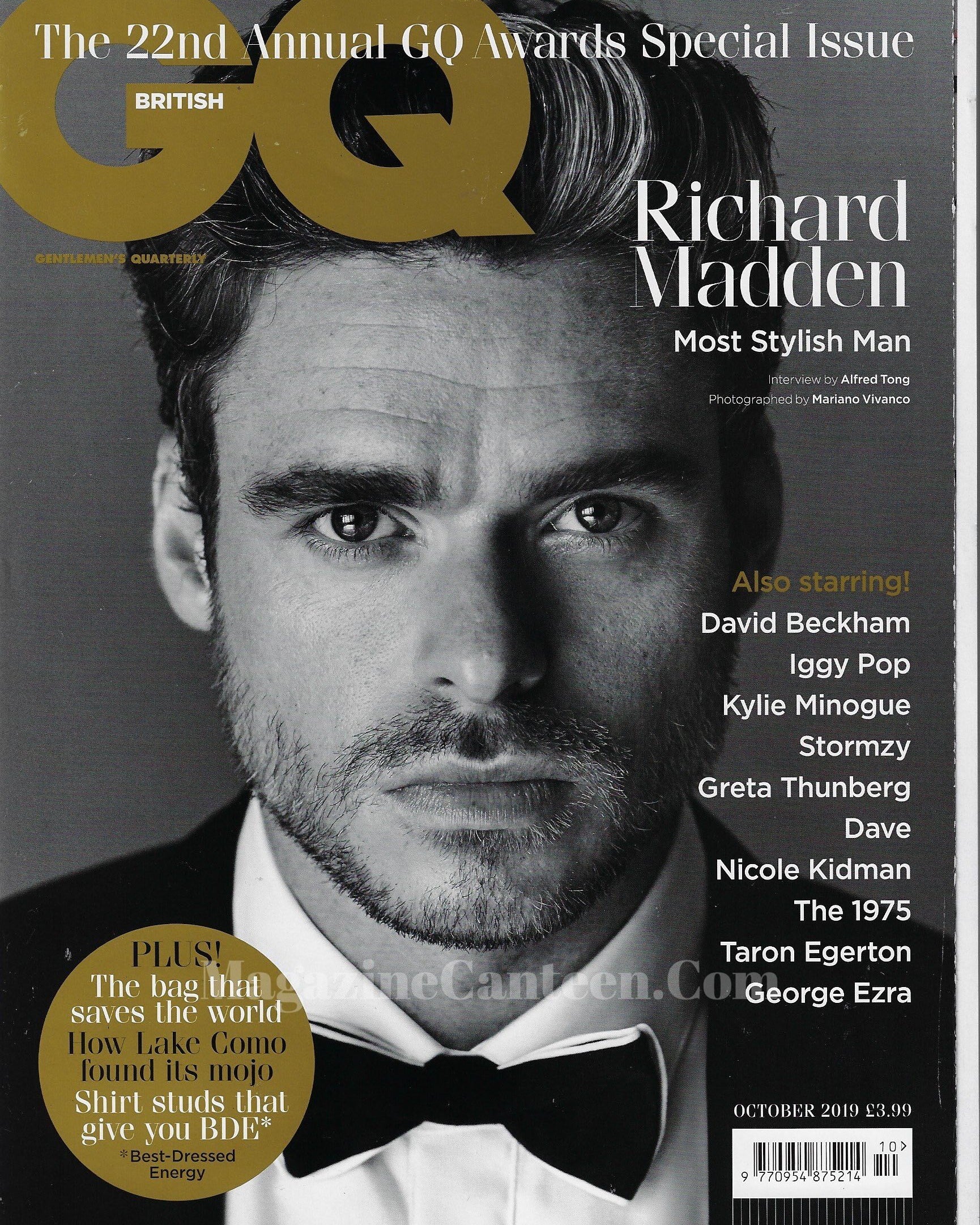GQ Magazine October 2019 - Richard Madden