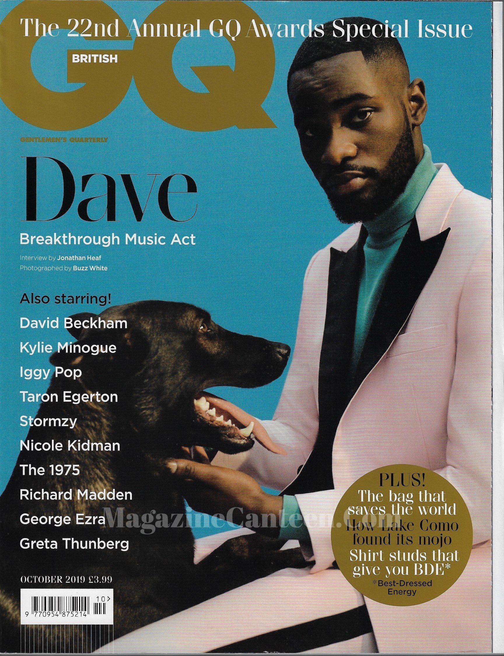 GQ Magazine October 2019 - Dave ( David Omoregie )