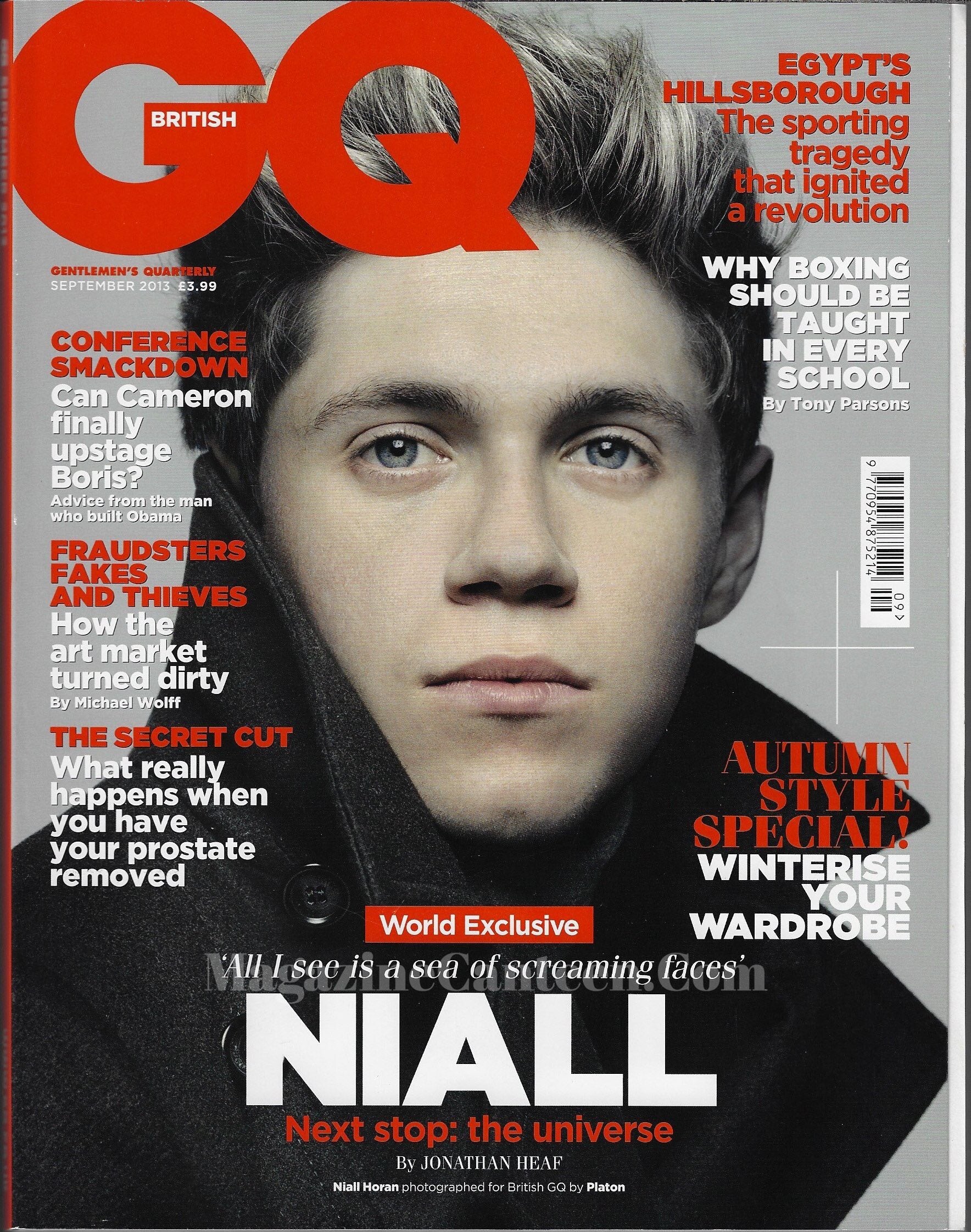 GQ Magazine September 2013 - Niall Horan One Direction