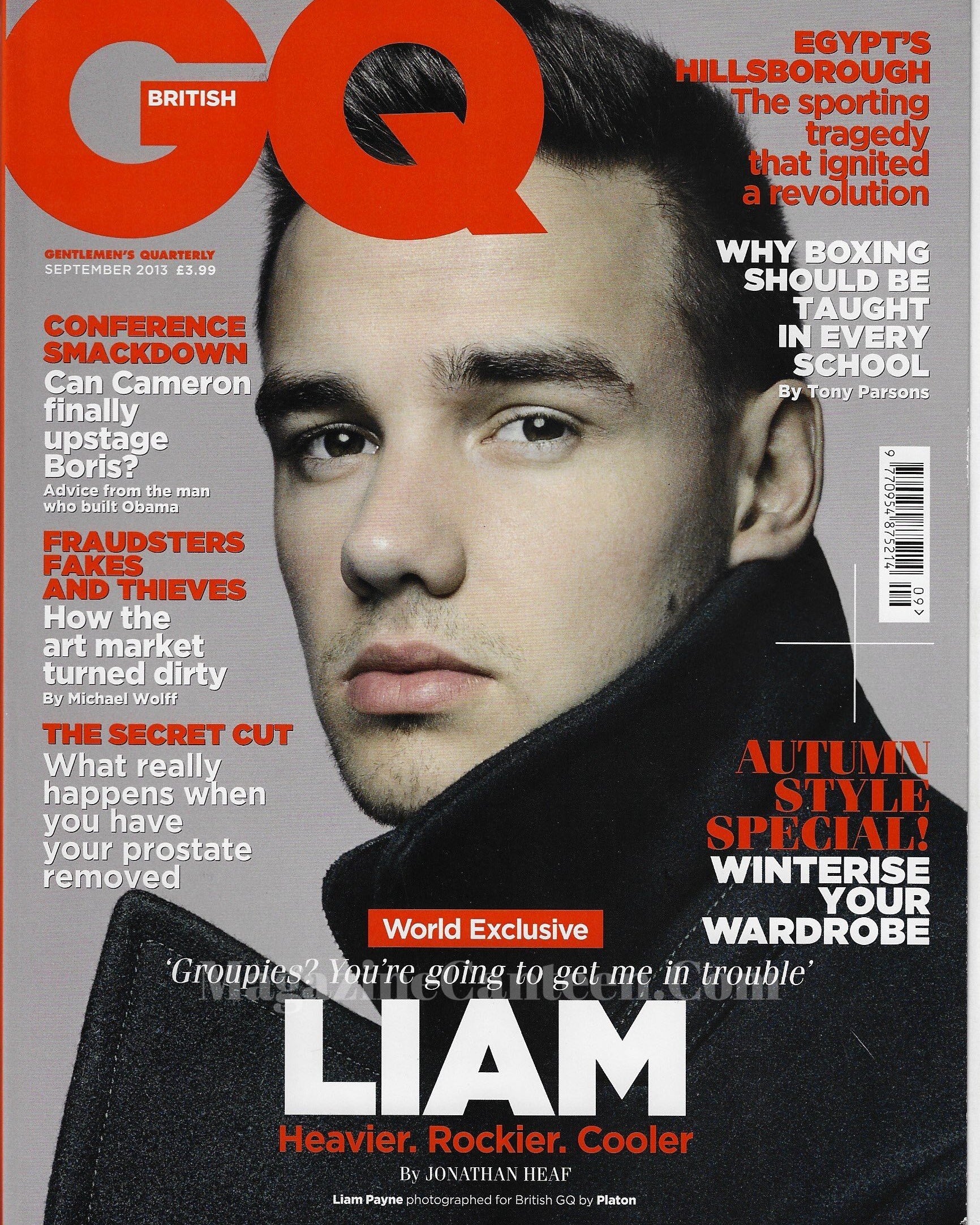 GQ Magazine September 2013 - Liam Payne One Direction
