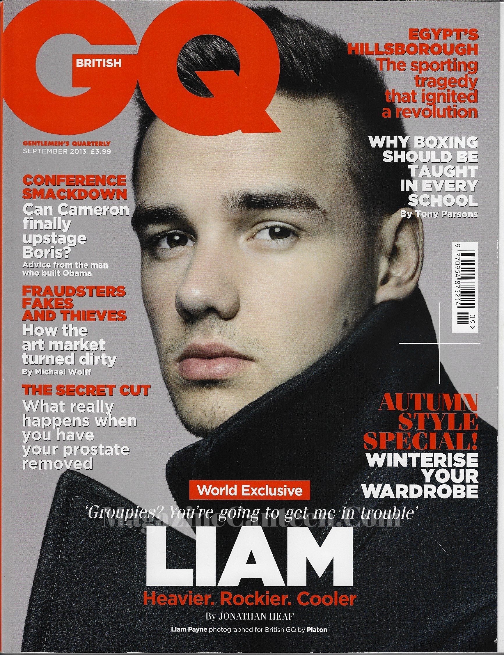 GQ Magazine September 2013 - Liam Payne One Direction