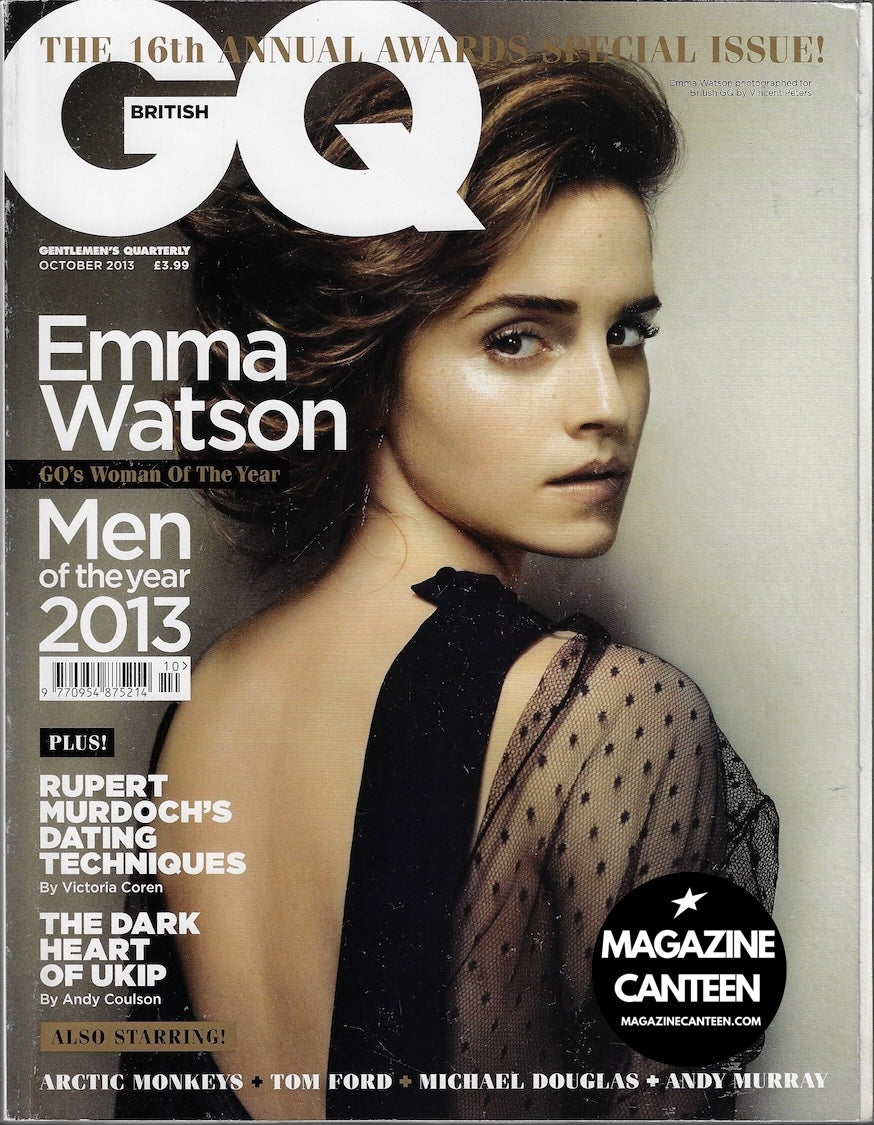 rare GQ Magazine October 2013 - Emma Watson