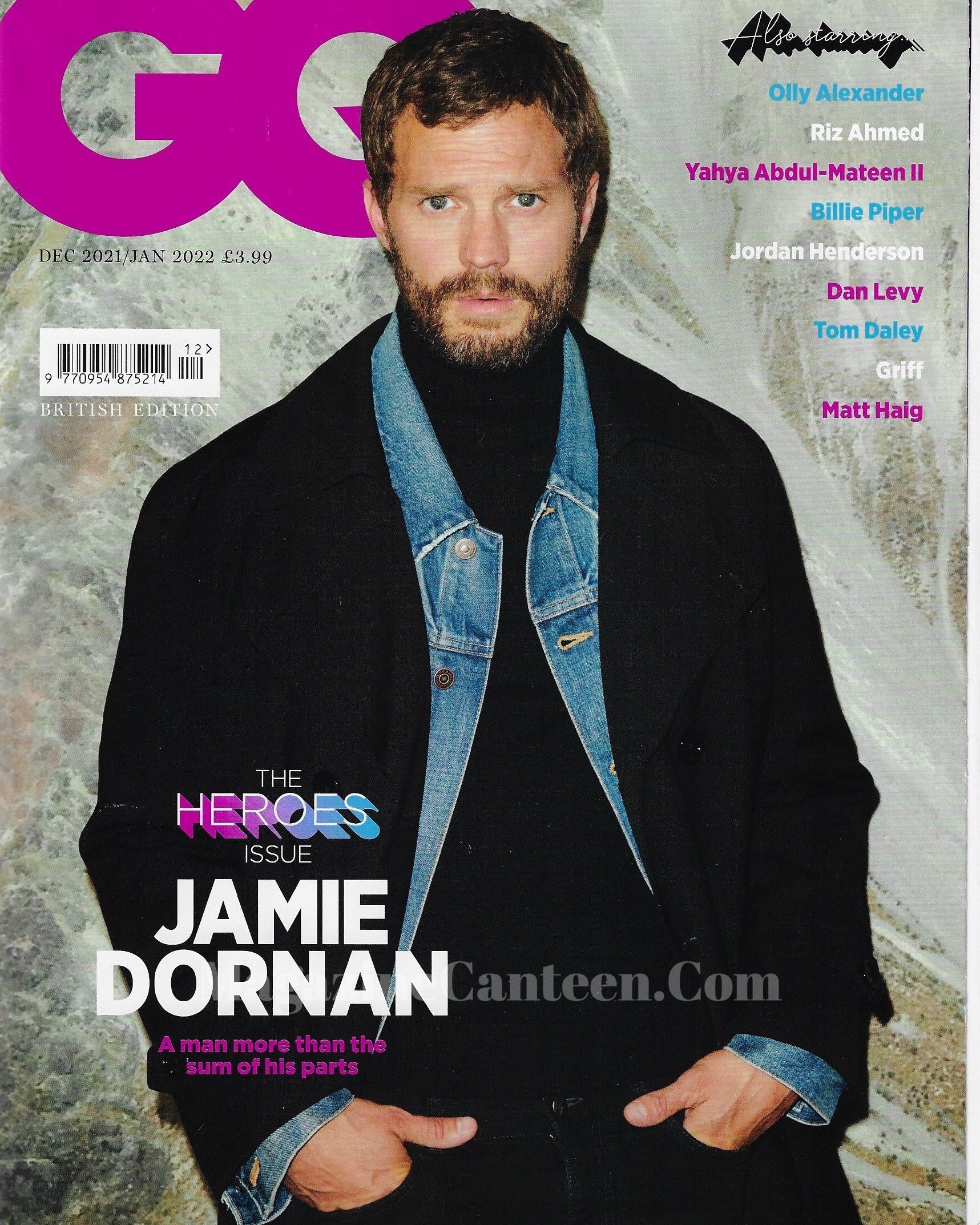 GQ Magazine December 2021 - Jamie Dornan