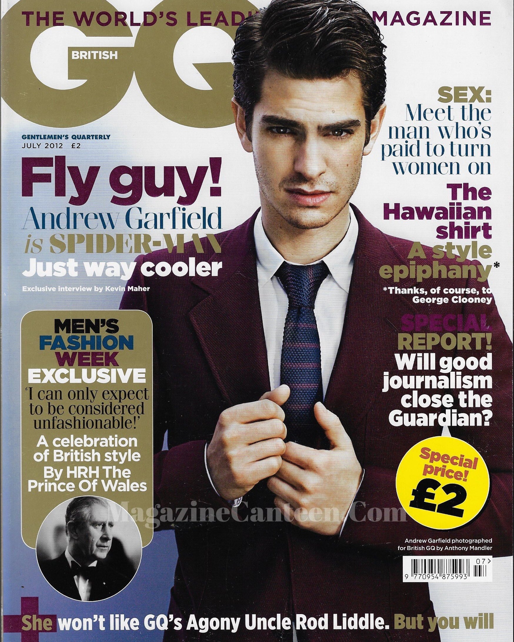 GQ Magazine July 2012 - Andrew Garfield B